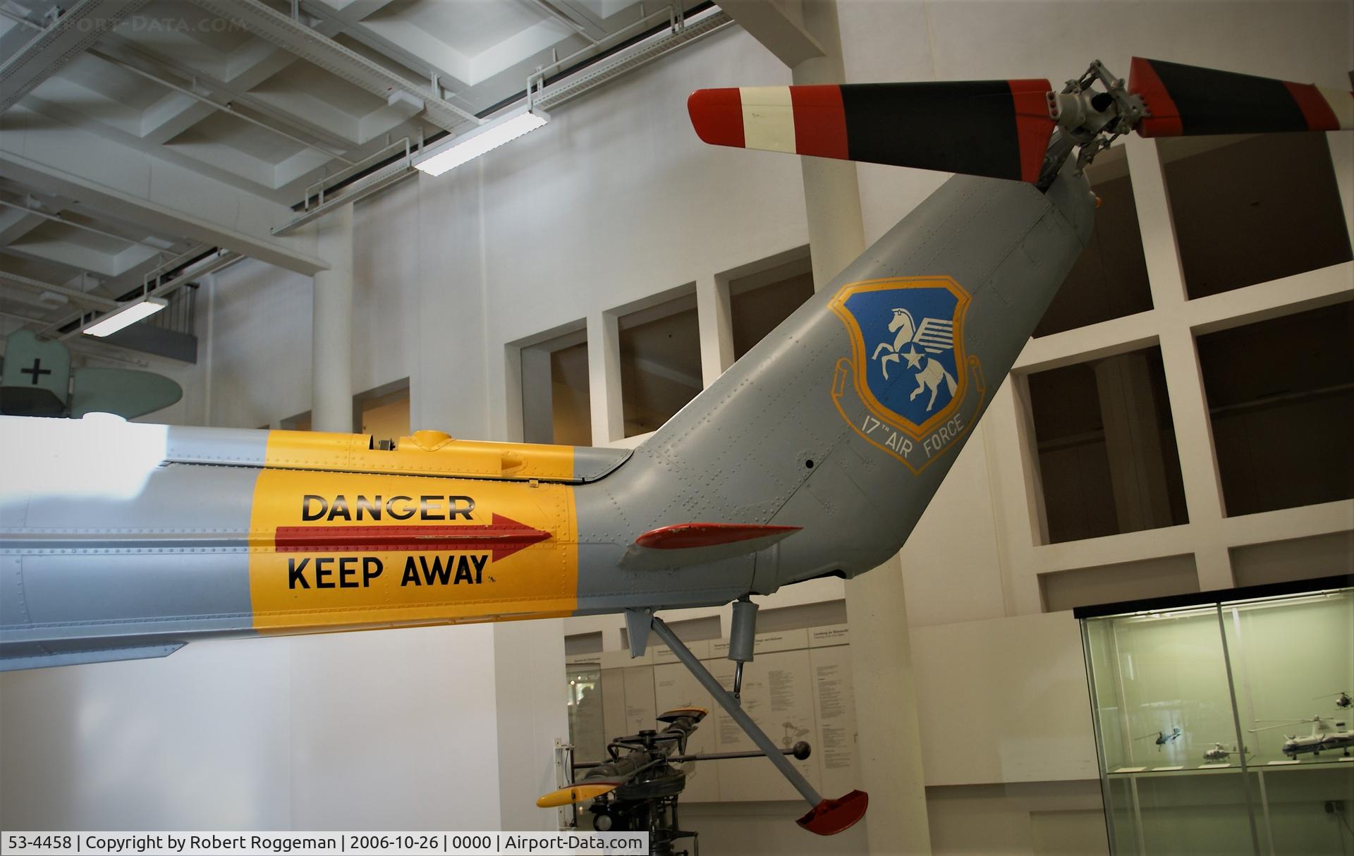 53-4458, Sikorsly H-19B Chickasaw C/N Not found 53-4458, PRESERVED.DEUTSHE MUSEUM.MUNCHEN.