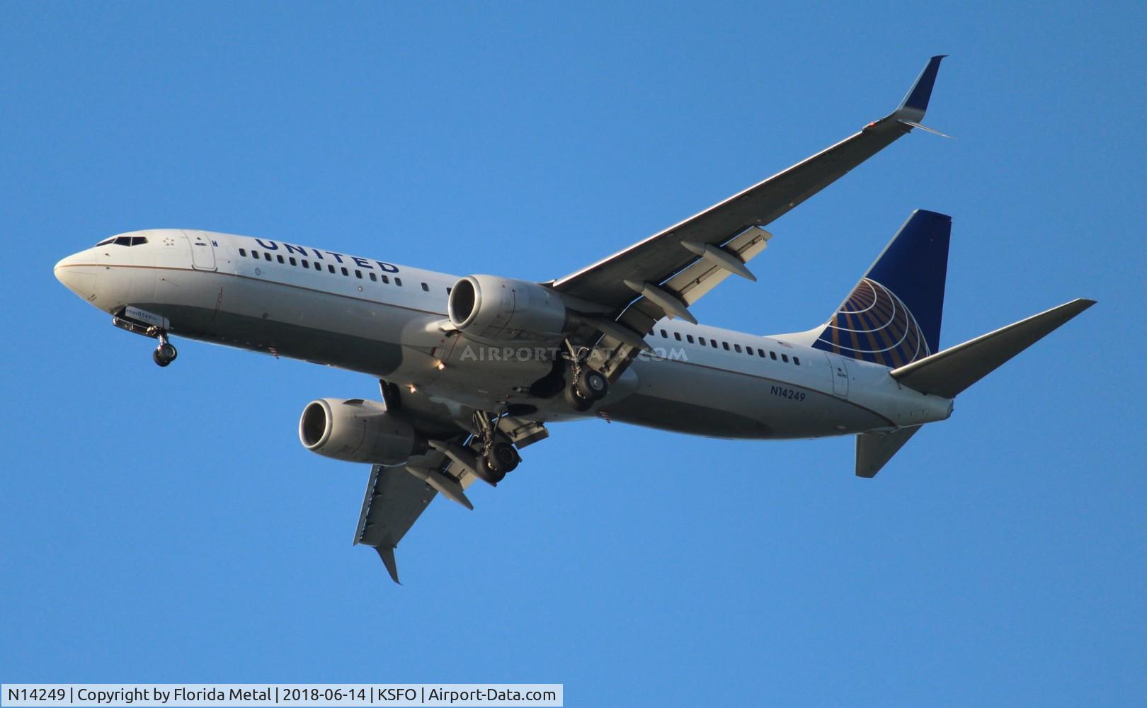 N14249, 1999 Boeing 737-824 C/N 28809, SFO spotting 2018