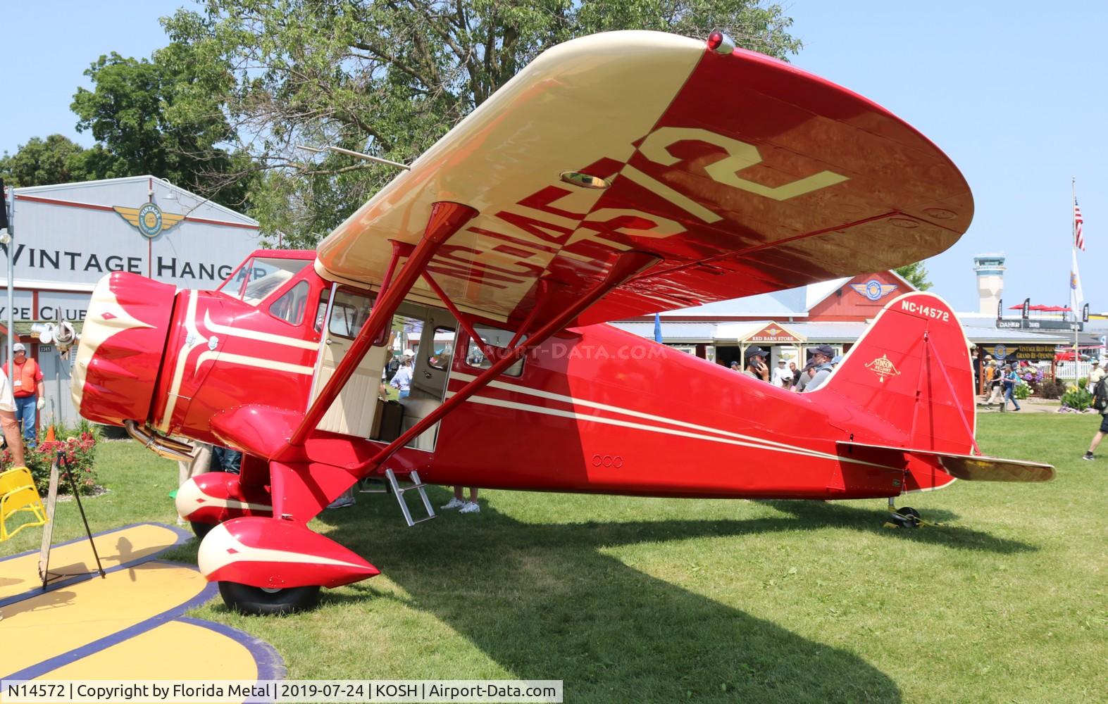 N14572, 1934 Stinson SR-5A Reliant C/N 9308-A, EAA OSH 2019