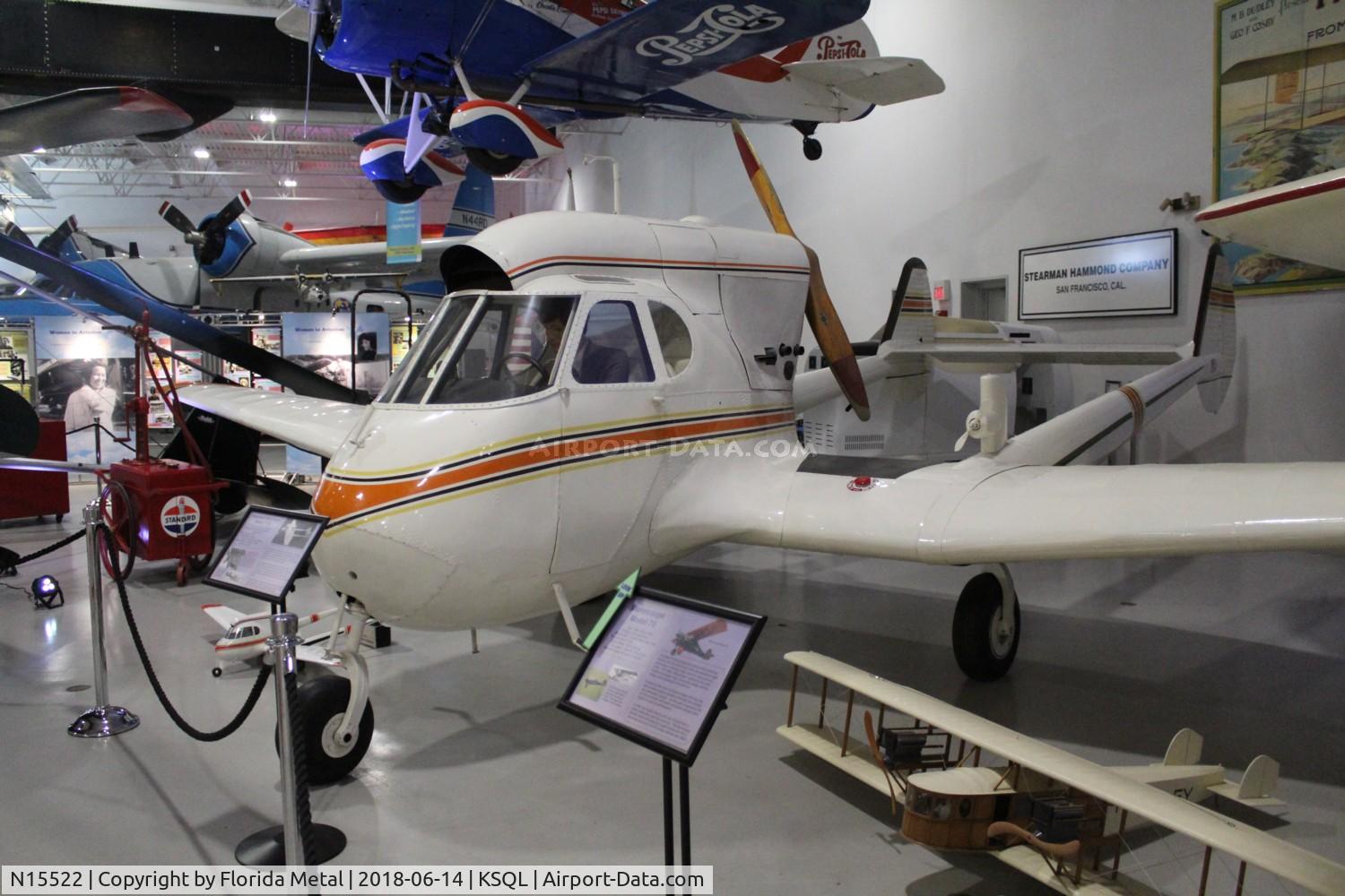 N15522, 1937 Stearman-Hammond Y-1S C/N 307, Hiller Museum 2018