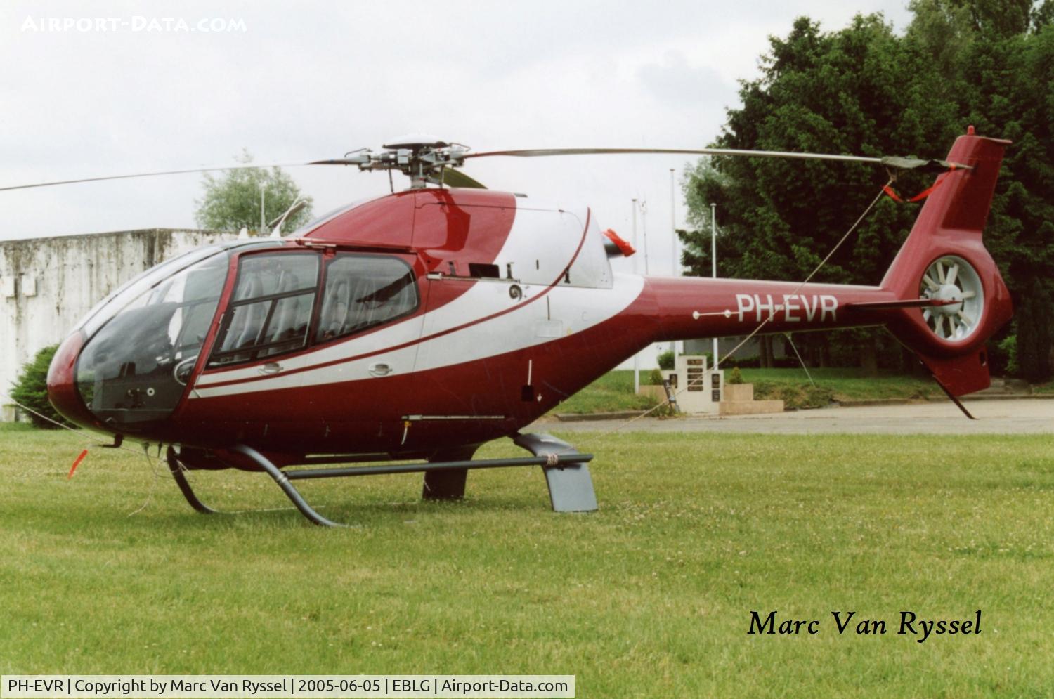 PH-EVR, 2002 Eurocopter EC-120B Colibri C/N 1293, At Heli-days Liège in 2005.