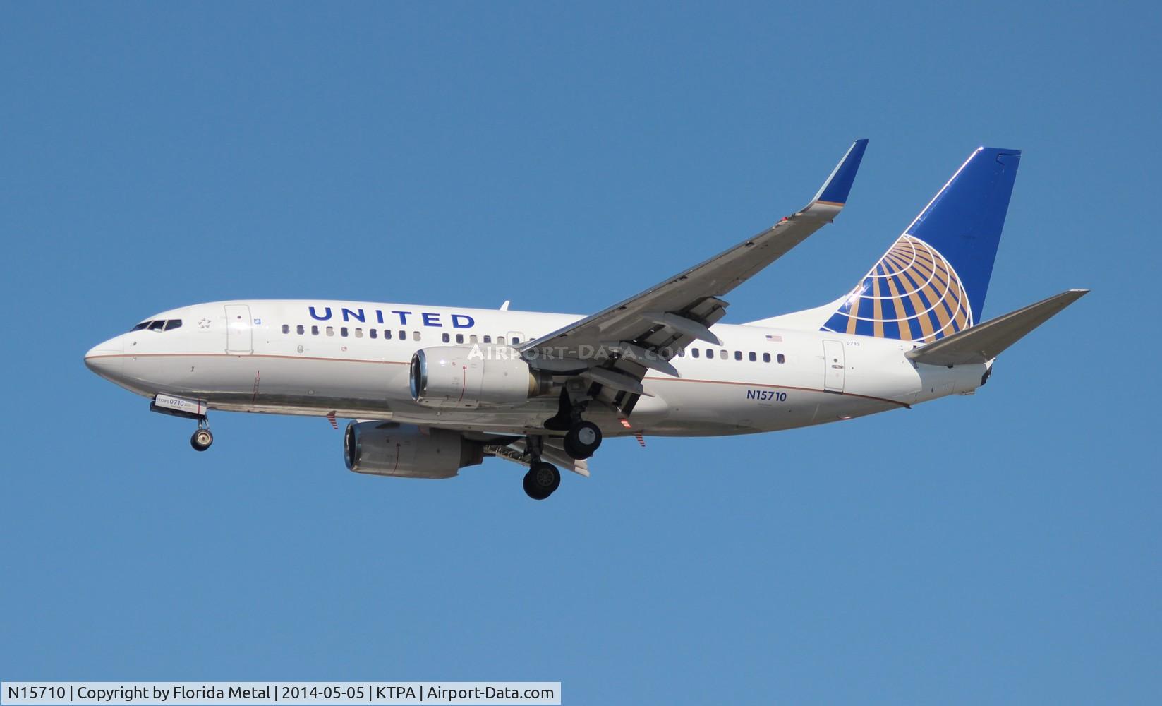 N15710, 1998 Boeing 737-724 C/N 28780, TPA spotting 2014