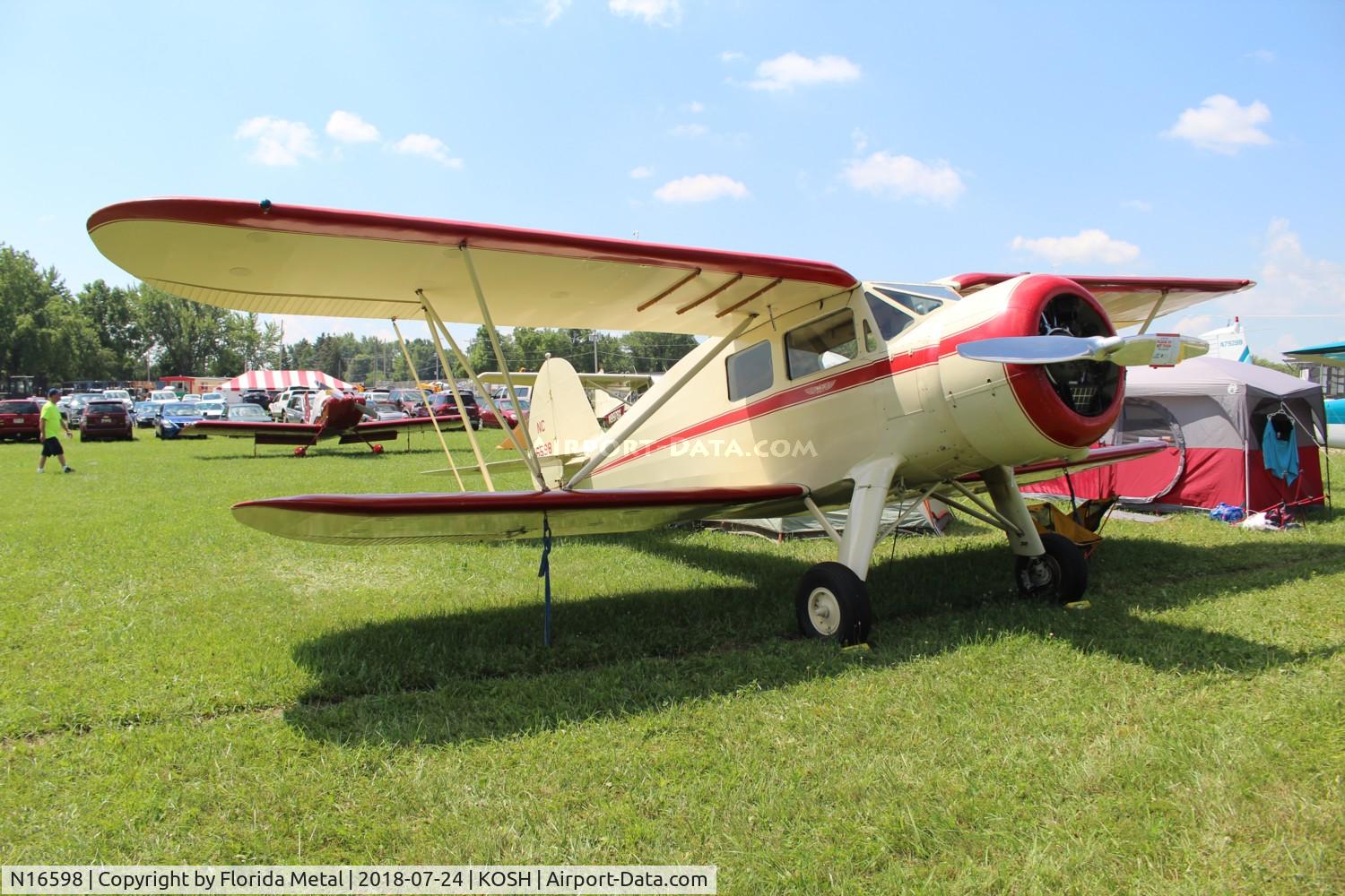 N16598, 1936 Waco YKS-6 C/N 4522, EAA OSH 2018