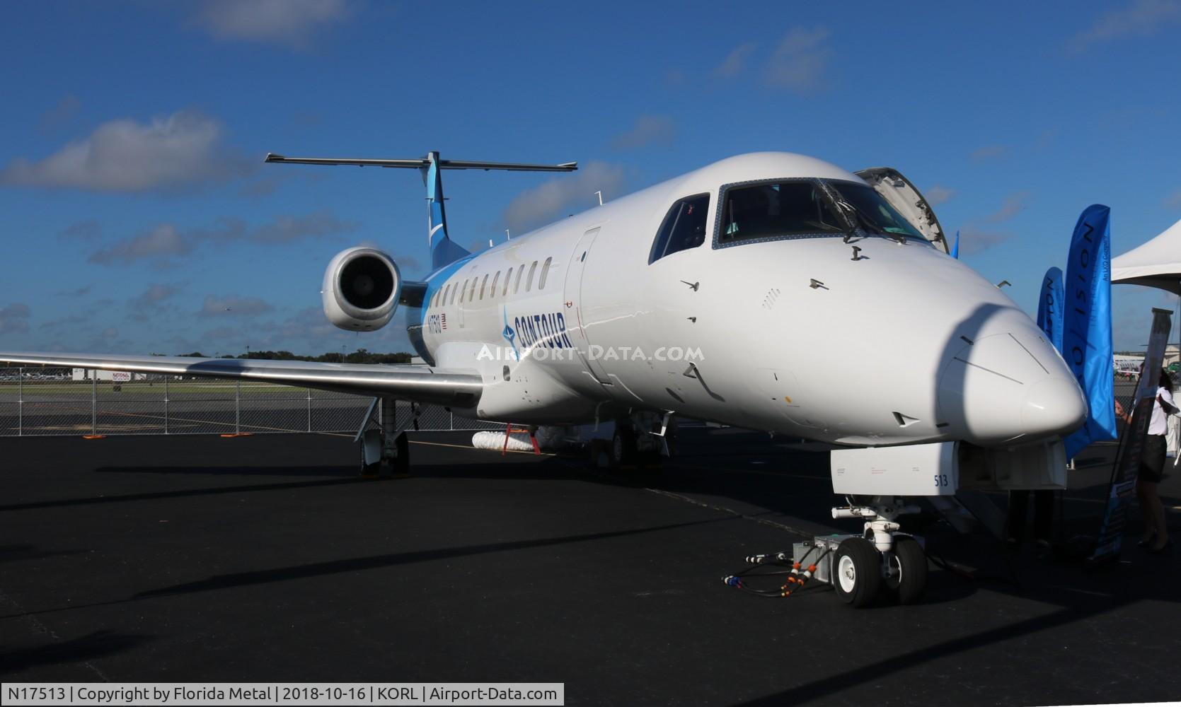 N17513, 2000 Embraer ERJ-135LR (EMB-135LR) C/N 145292, NBAA ORL 2018