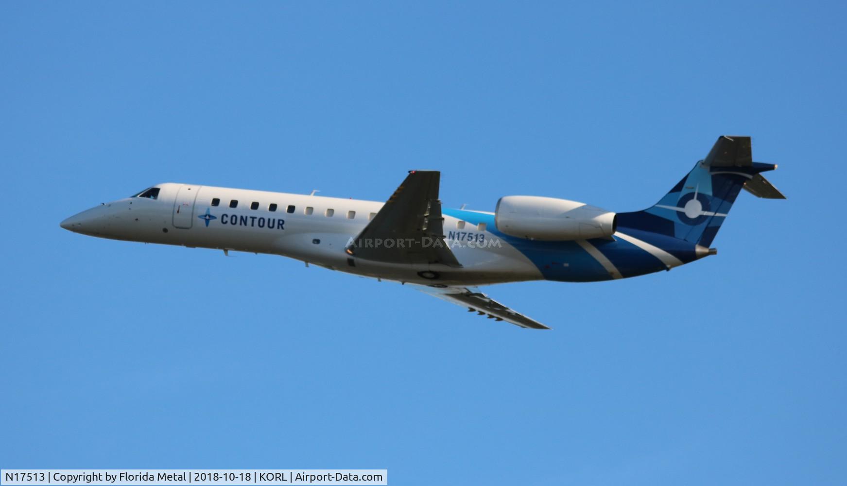 N17513, 2000 Embraer ERJ-135LR (EMB-135LR) C/N 145292, NBAA ORL 2018