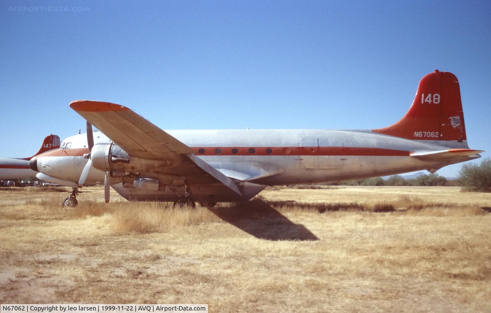 N67062, 1945 Douglas C-54D-5-DC Skymaster (DC-4) C/N 10741, Marana Regional airport 22.11.1999