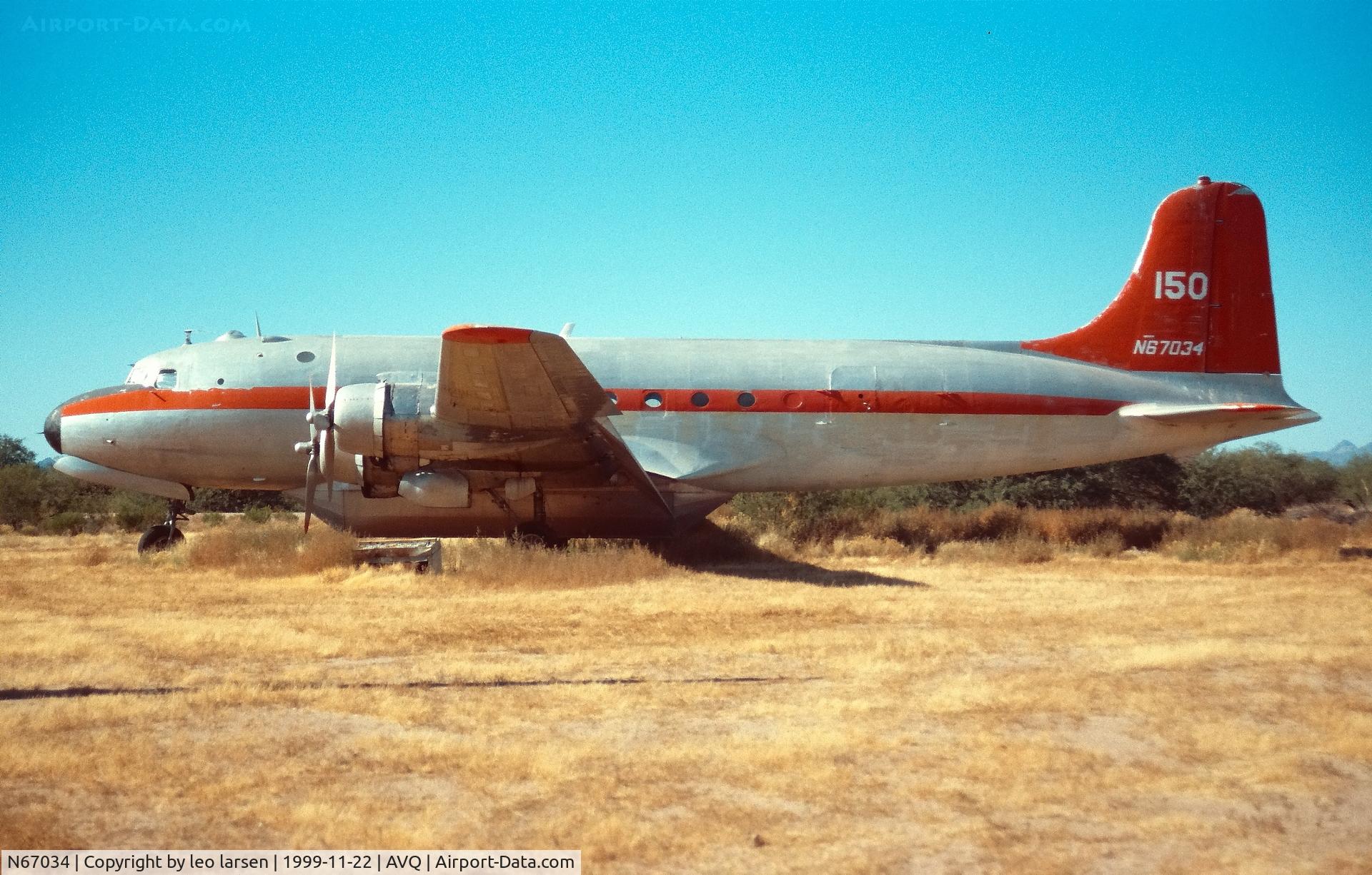 N67034, 1945 Douglas C-54Q Skymaster (DC-4) C/N 22202, Marana Regional airport 22.11.1999