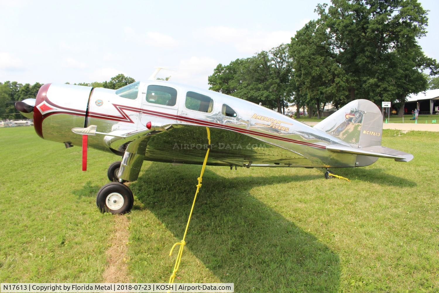N17613, 1937 Spartan 7W Executive C/N 12, EAA OSH 2018