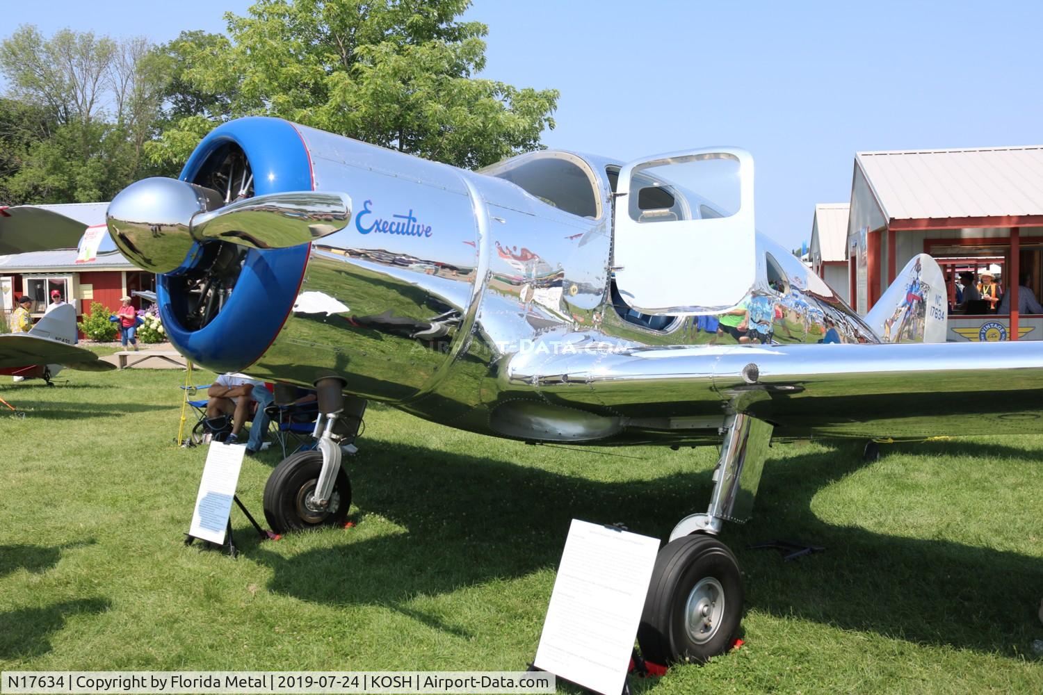 N17634, 1939 Spartan 7W Executive C/N 17, EAA OSH 2019