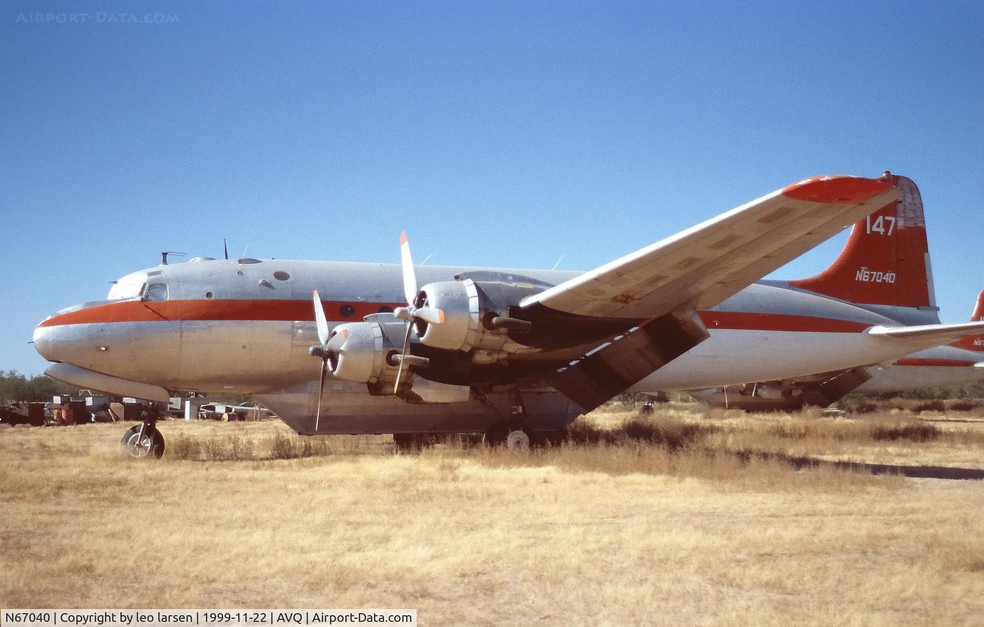 N67040, 1944 Douglas DC4A (C54B) C/N 27232, Marana Regional airport 22.11.1999