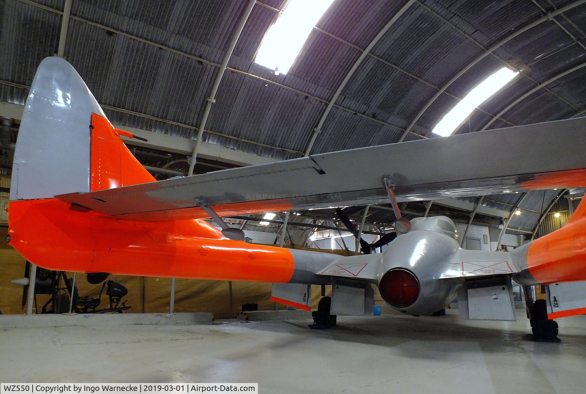 WZ550, 1953 De Havilland DH-115 Vampire T.11 C/N 15109, De Havilland D.H.115 Vampire T11 at the Malta Aviation Museum, Ta' Qali
