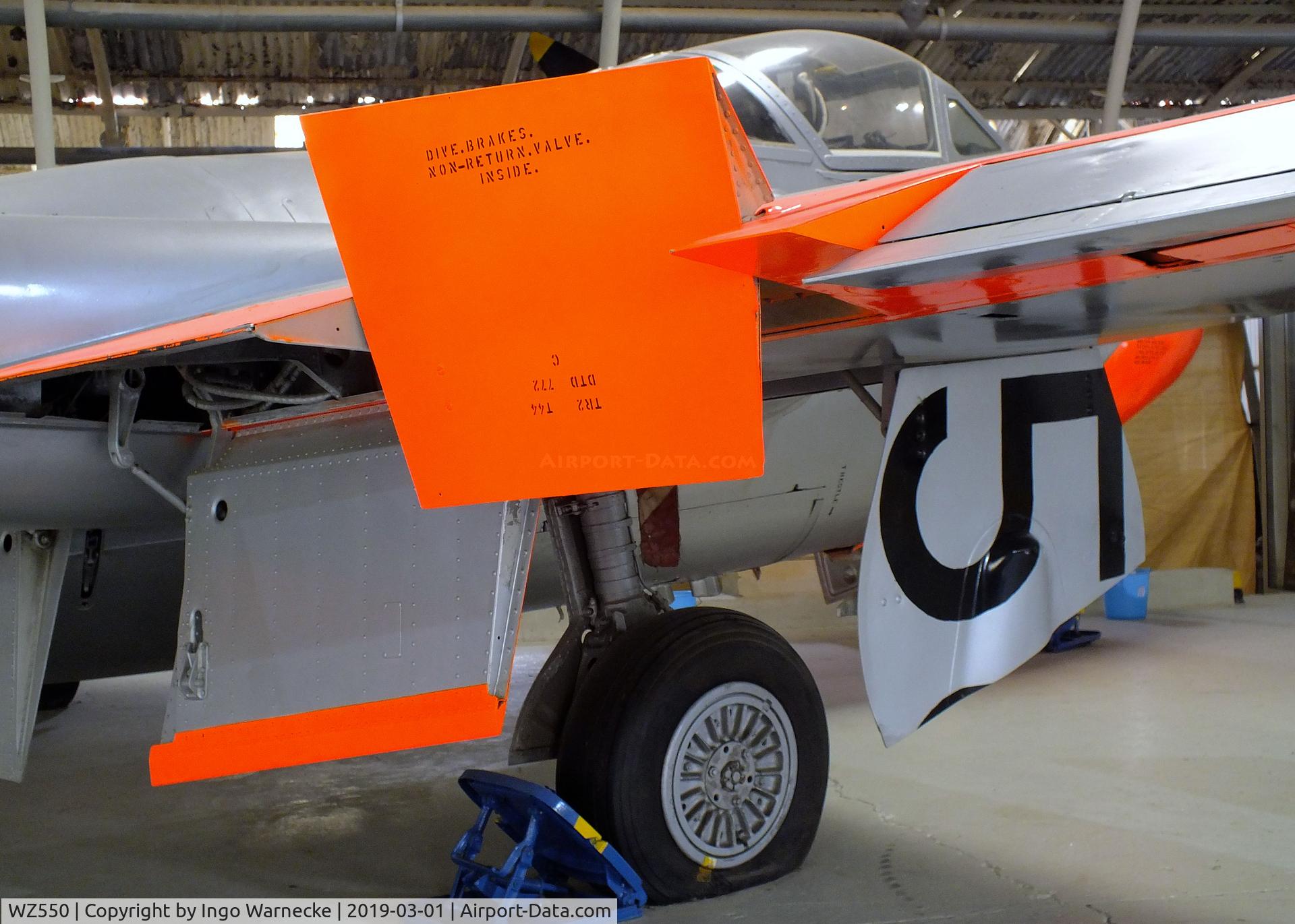 WZ550, 1953 De Havilland DH-115 Vampire T.11 C/N 15109, De Havilland D.H.115 Vampire T11 at the Malta Aviation Museum, Ta' Qali