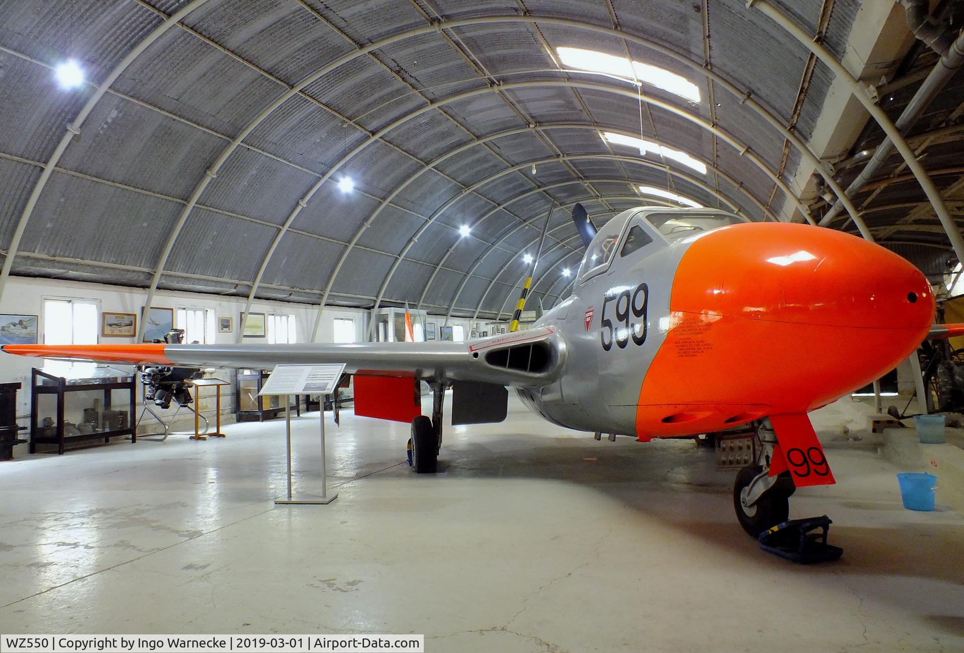 WZ550, 1953 De Havilland DH-115 Vampire T.11 C/N 15109, De Havilland D.H.115 Vampire T11 at the Malta Aviation Museum, Ta' Qali