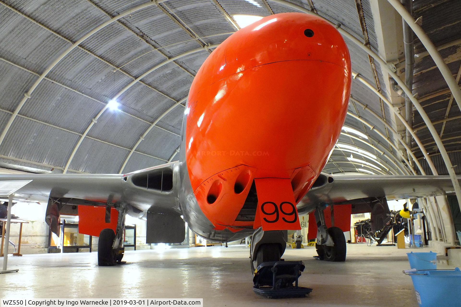 WZ550, 1953 De Havilland DH-115 Vampire T.11 C/N 15109, De Havilland D.H.115 Vampire T11 at the Malta Aviation Museum, Ta' Qali