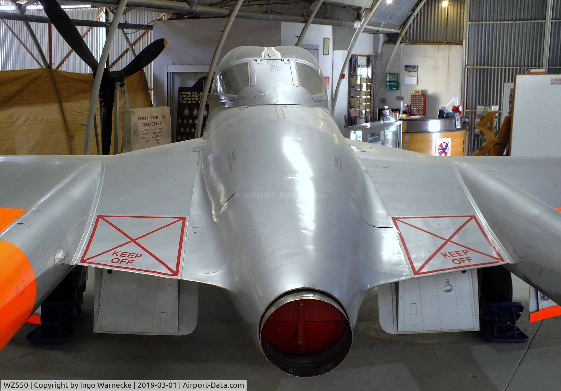 WZ550, 1953 De Havilland DH-115 Vampire T.11 C/N 15109, De Havilland D.H.115 Vampire T11 at the Malta Aviation Museum, Ta' Qali