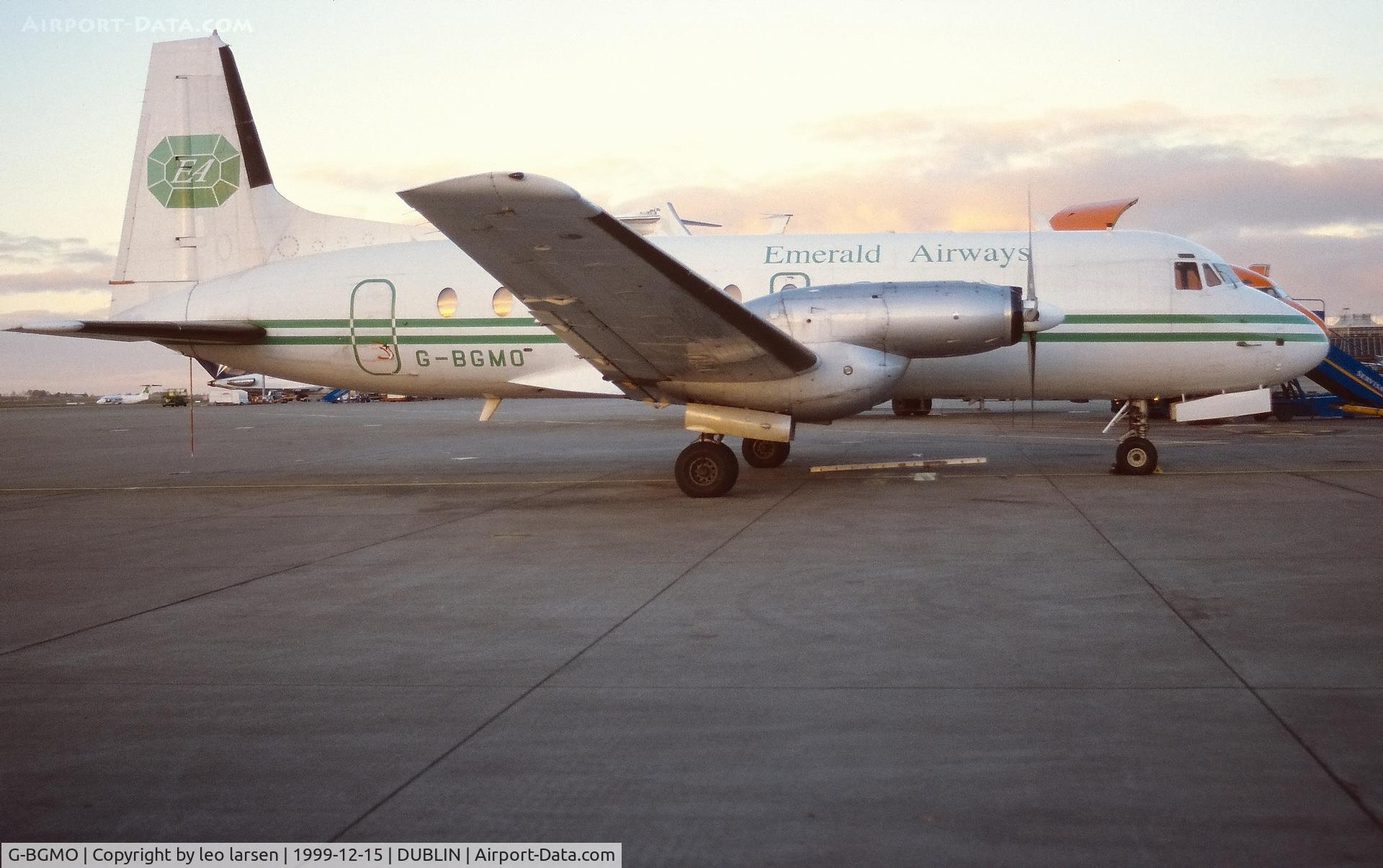 G-BGMO, 1979 British Aerospace HS.748 Series 2A C/N 1767, Dublin 15.12.1999