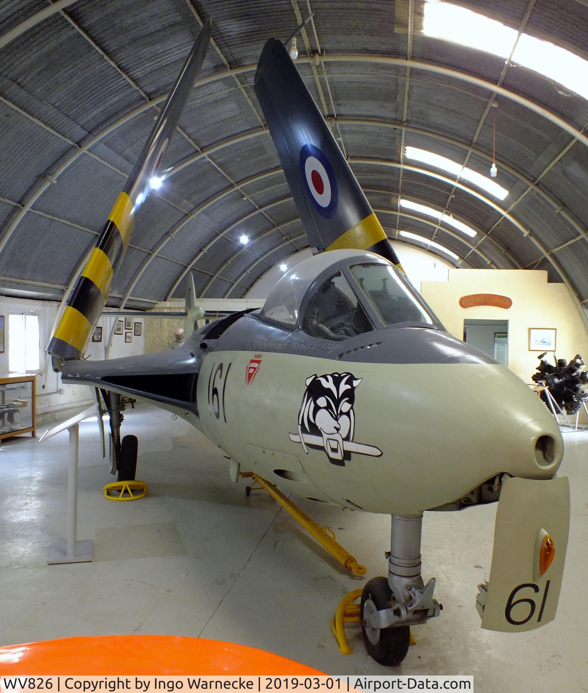 WV826, 1954 Hawker Sea Hawk FGA.6 C/N 6071, Hawker Sea Hawk FGA6 at the Malta Aviation Museum, Ta' Qali