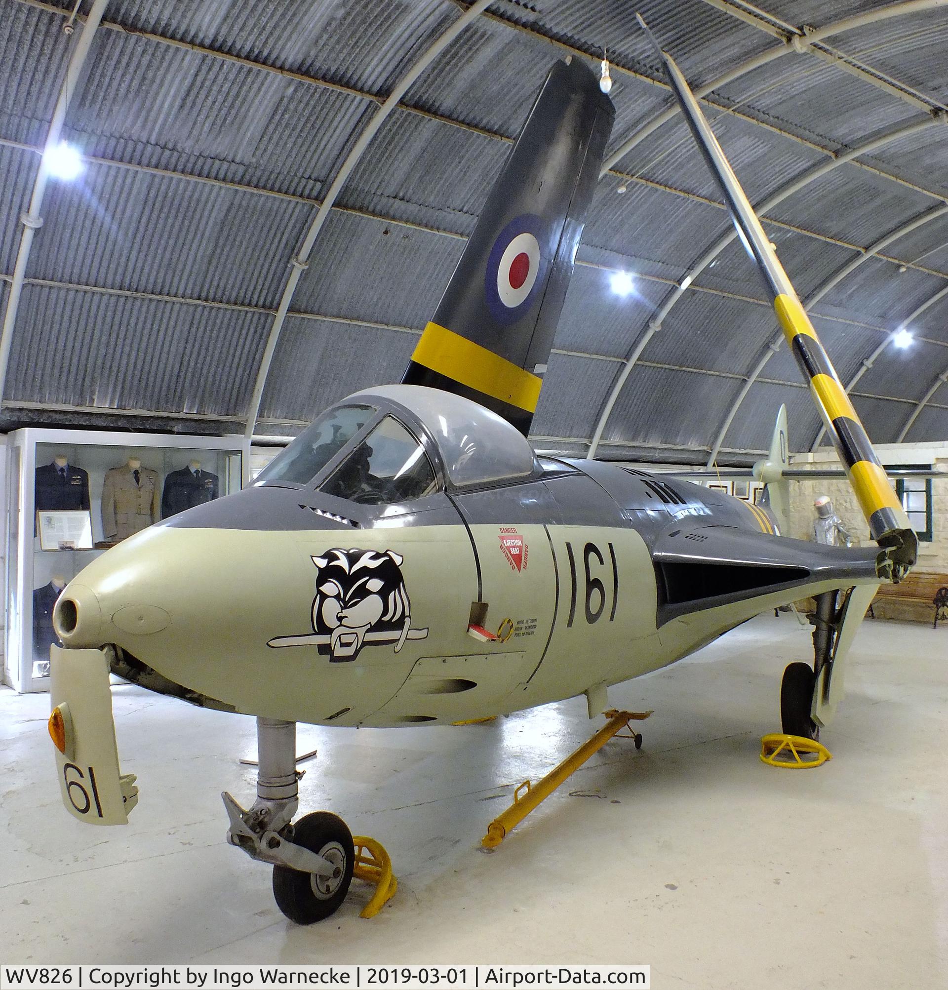 WV826, 1954 Hawker Sea Hawk FGA.6 C/N 6071, Hawker Sea Hawk FGA6 at the Malta Aviation Museum, Ta' Qali