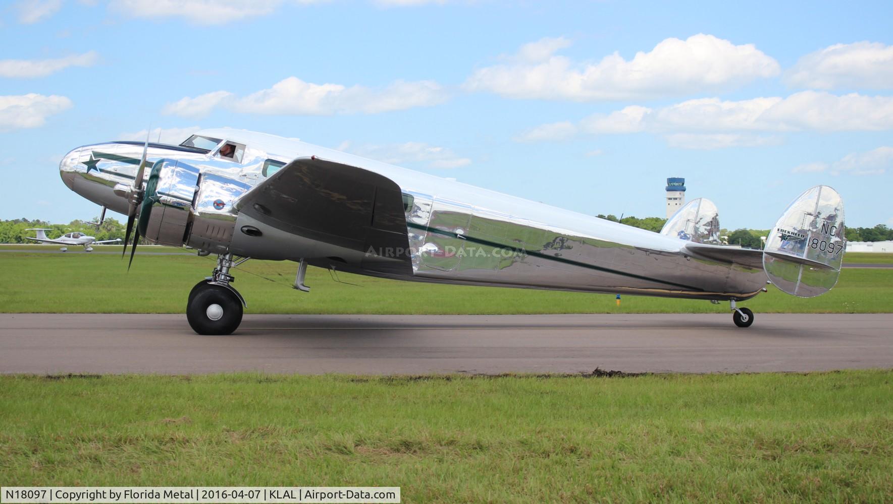 N18097, 1938 Lockheed 12A Electra Junior C/N 1250, SNF LAL 2016