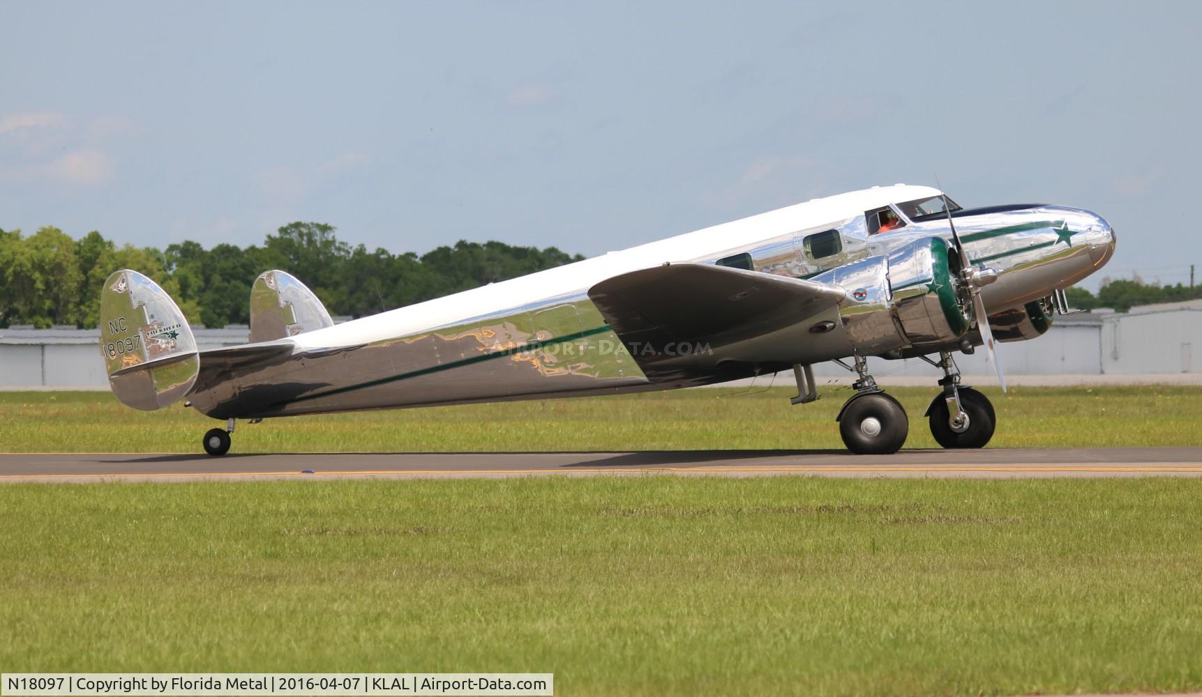 N18097, 1938 Lockheed 12A Electra Junior C/N 1250, SNF LAL 2016