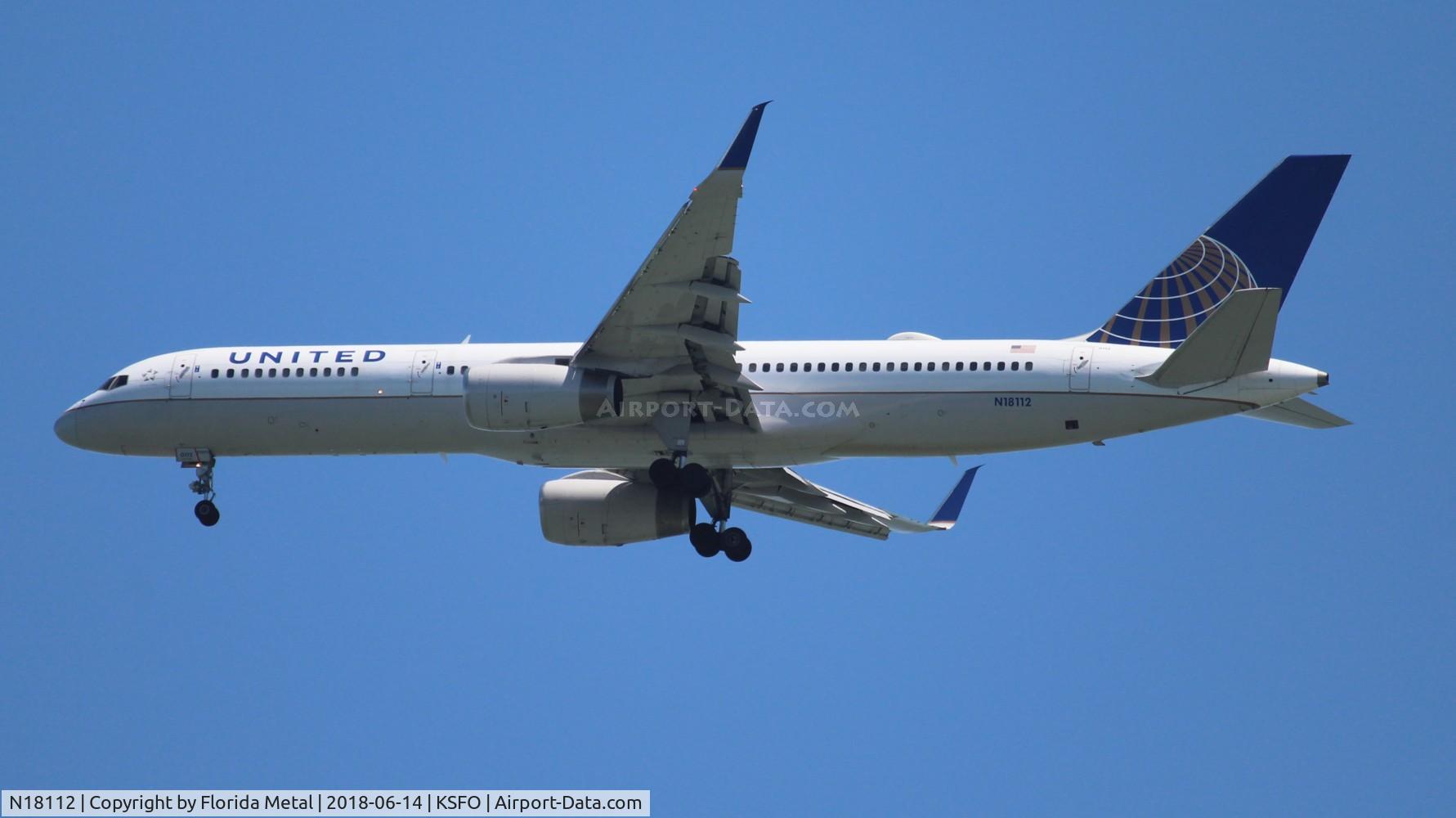 N18112, 1995 Boeing 757-224 C/N 27302, SFO spotting 2018