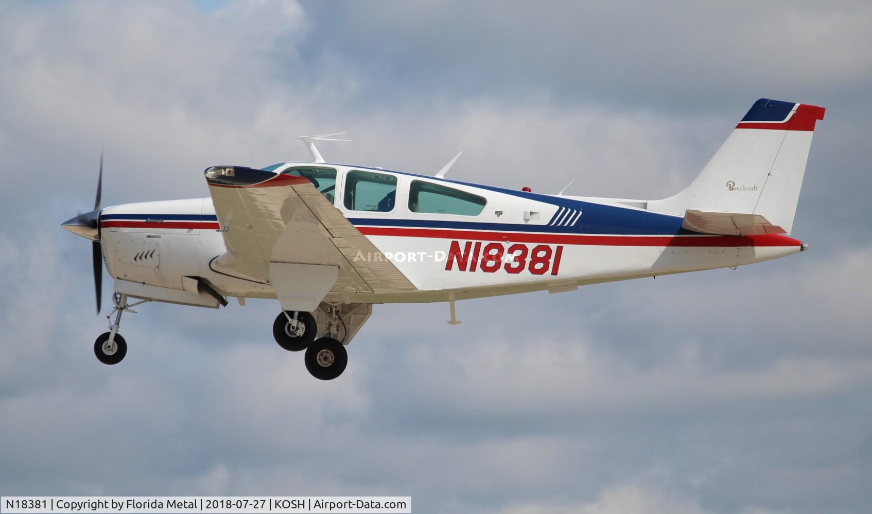 N18381, 1977 Beech F33A Bonanza C/N CE-732, EAA OSH 2018