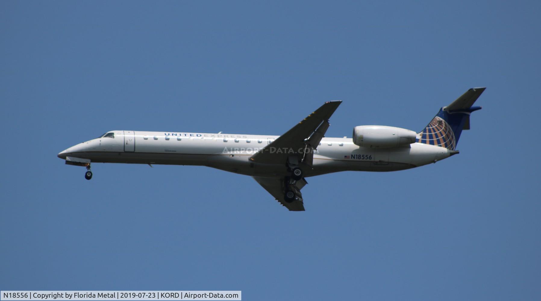 N18556, 2002 Embraer ERJ-145LR (EMB-145LR) C/N 145595, ORD spotting 2019