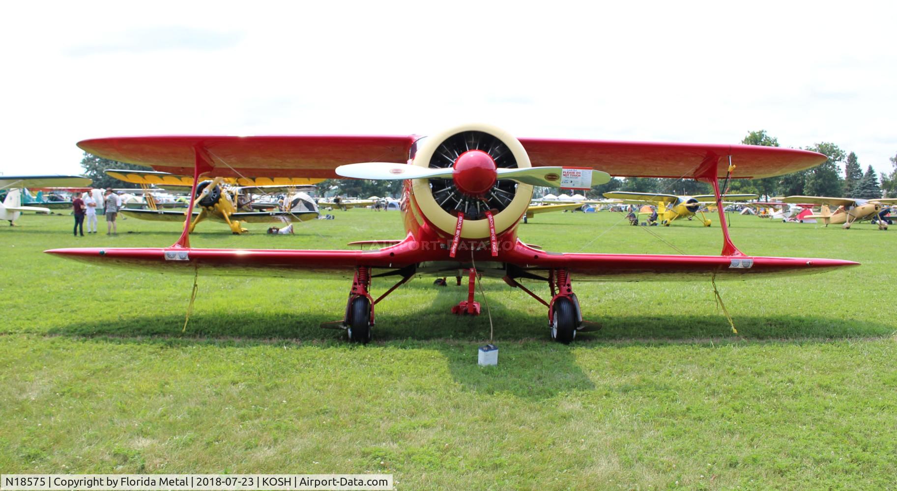 N18575, 1937 Beech D17S Staggerwing C/N 179, EAA OSH 2018