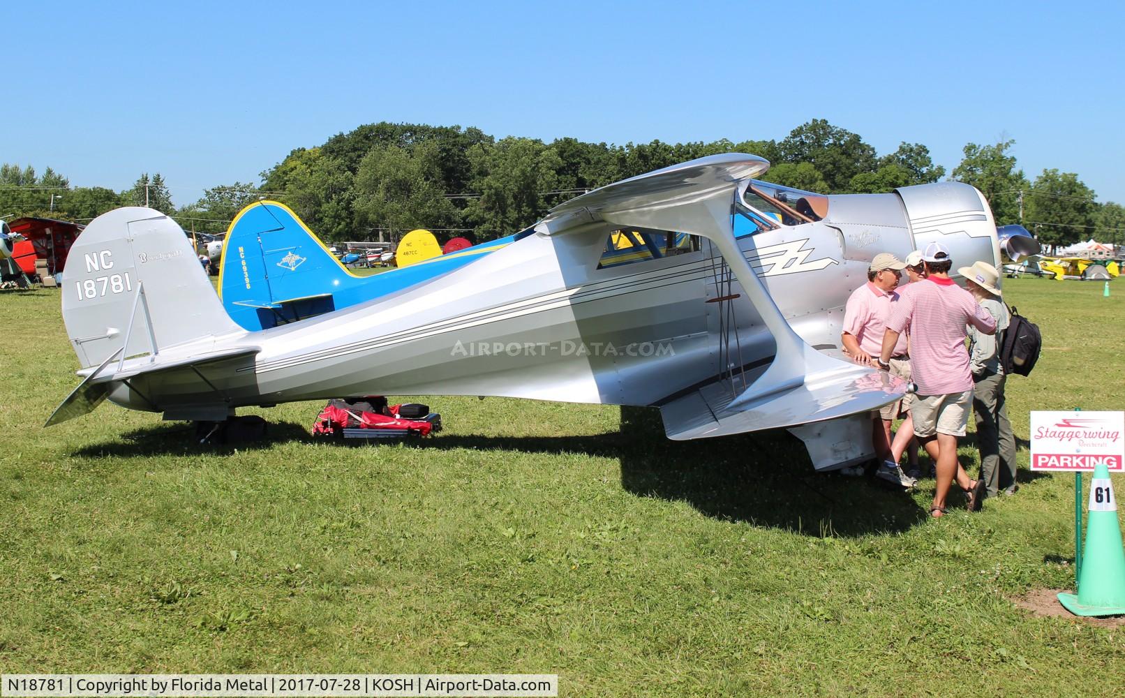 N18781, 1938 Beech F17D Staggerwing C/N 204, EAA OSH 2017