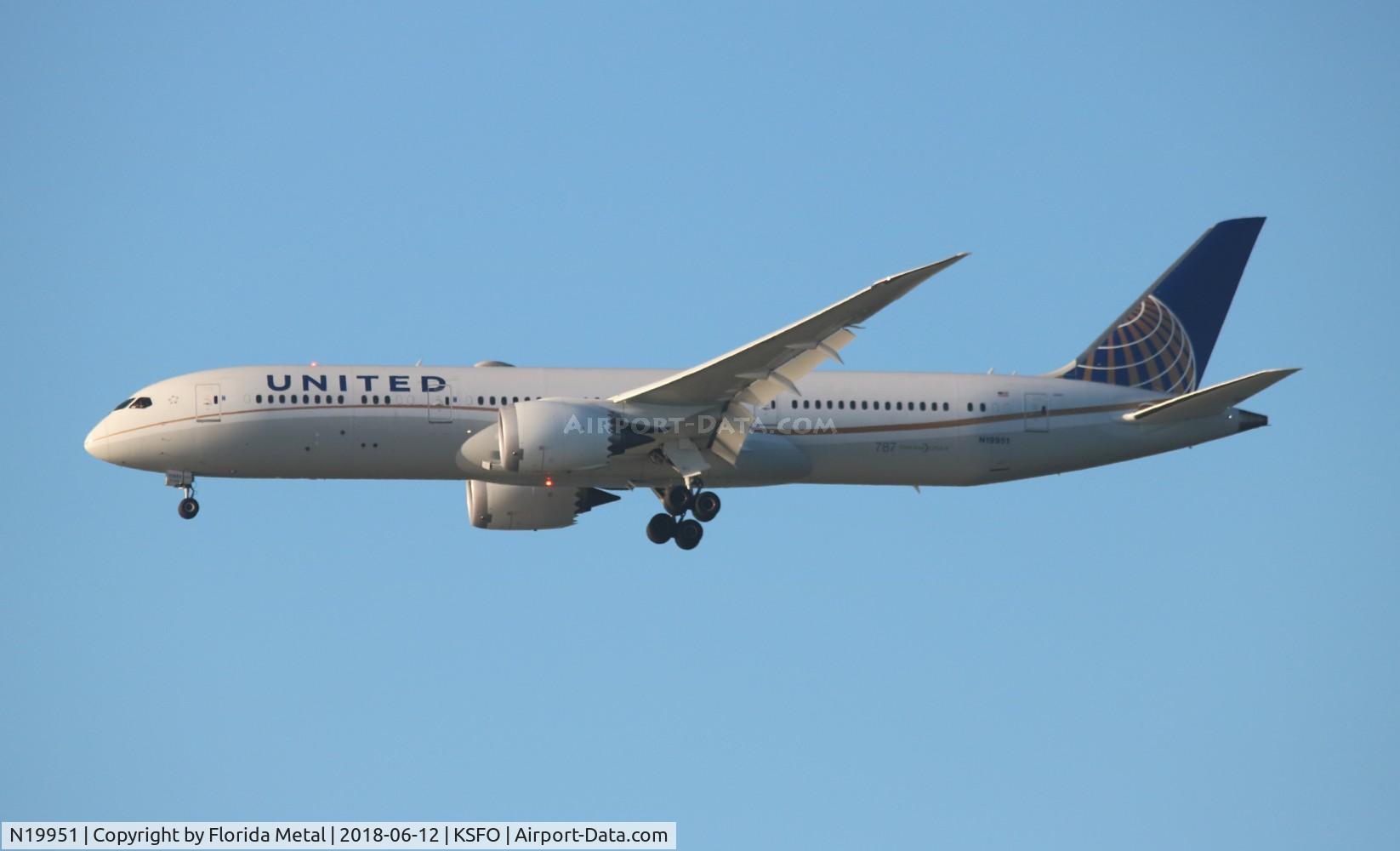 N19951, 2014 Boeing 787-9 Dreamliner C/N 36402, SFO spotting 2018