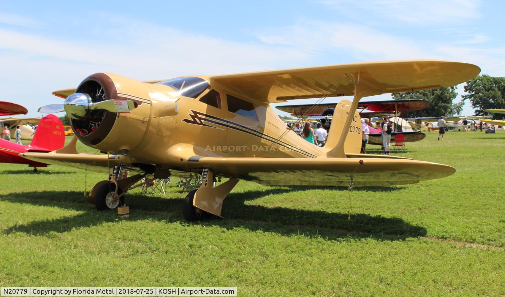 N20779, 1940 Beech D17S Staggerwing C/N 398, EAA OSH 2018
