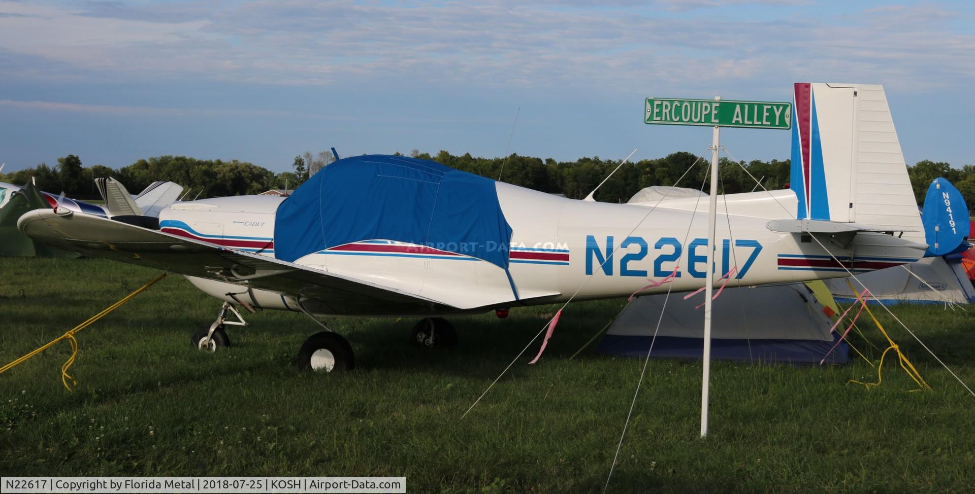N22617, 1970 Mooney M10 Cadet C/N 700030, EAA OSH 2018