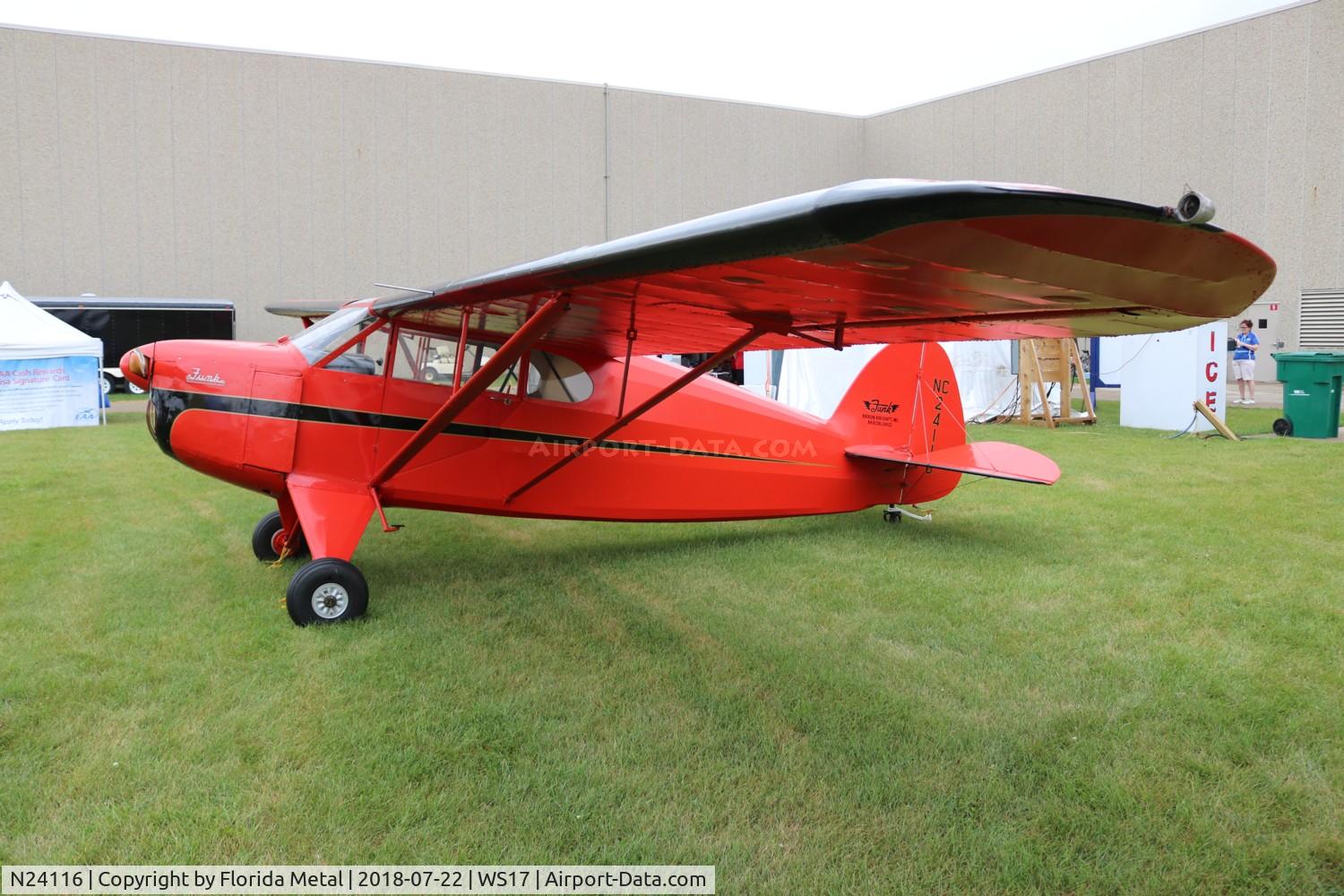 N24116, 1940 Funk B C/N 45, EAA Museum 2018