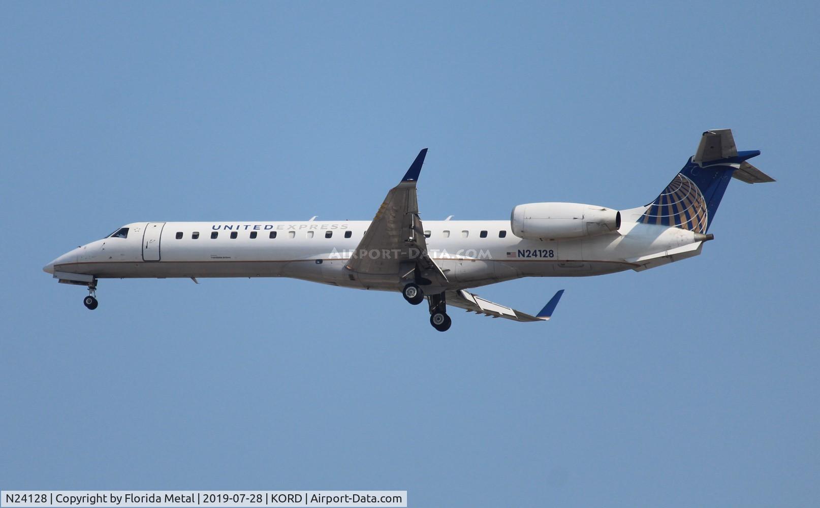 N24128, 2003 Embraer ERJ-145XR (EMB-145XR) C/N 145700, ORD spotting 2018