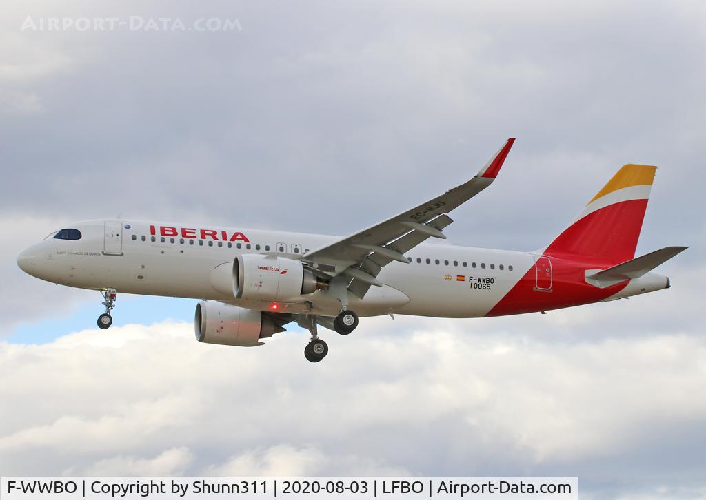 F-WWBO, 2020 Airbus A320-251N C/N 10065, C/n 10065 - To be EC-NJU
