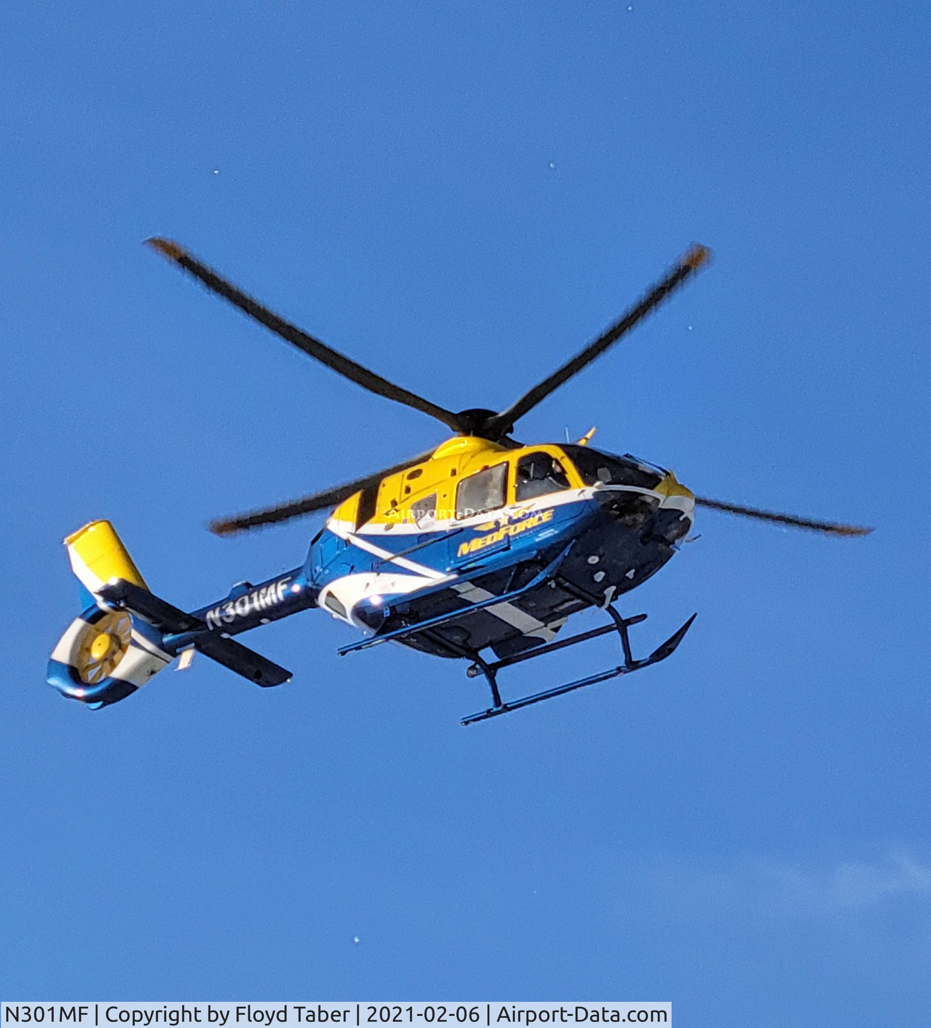 N301MF, 2019 Eurocopter EC-135-P3 C/N 2109, Brand new Med Force helicopter landing in Clinton Iowa