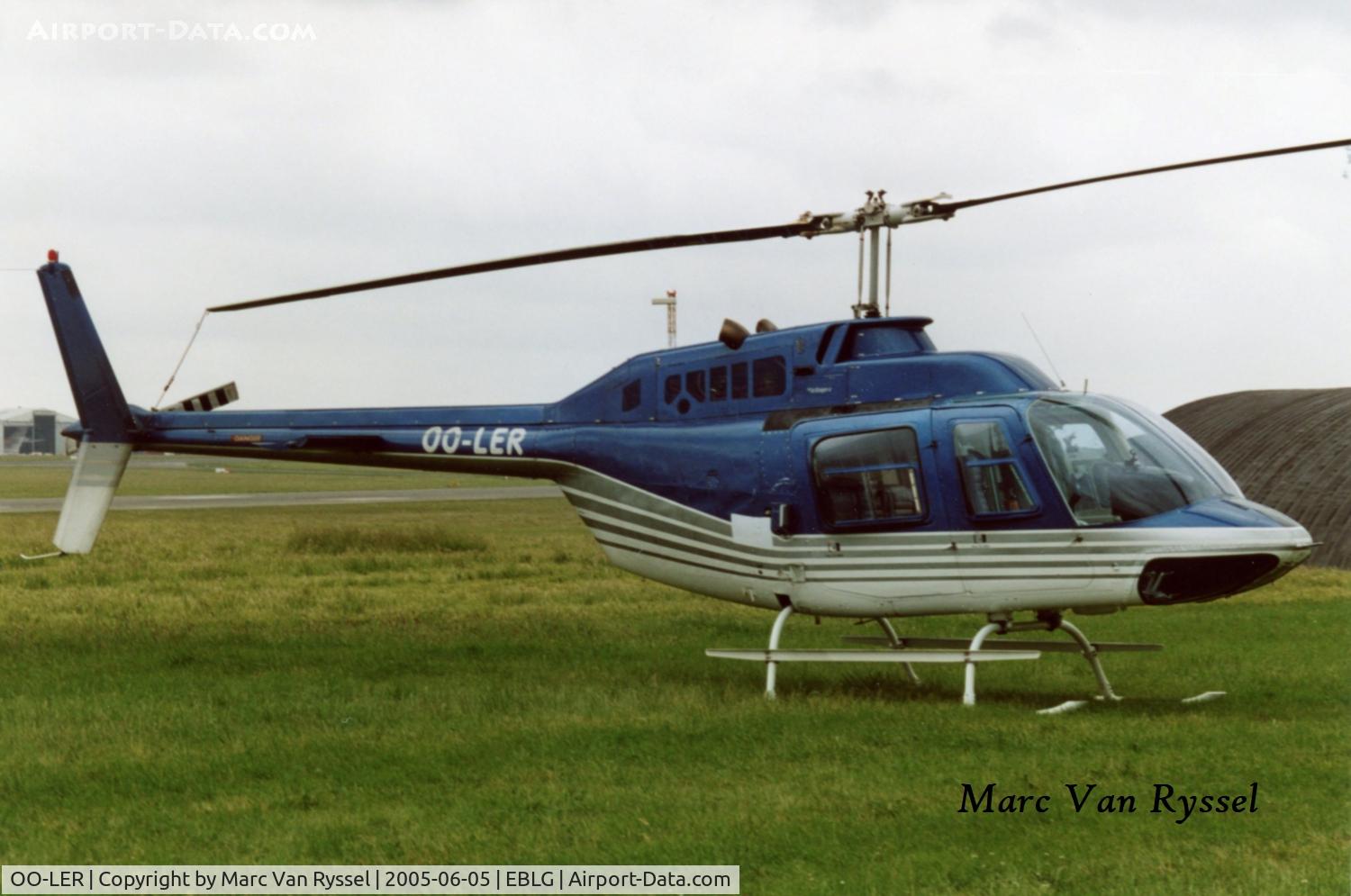 OO-LER, 1976 Bell 206B JetRanger II C/N 2043, Heli-days at Liège in 2005.
