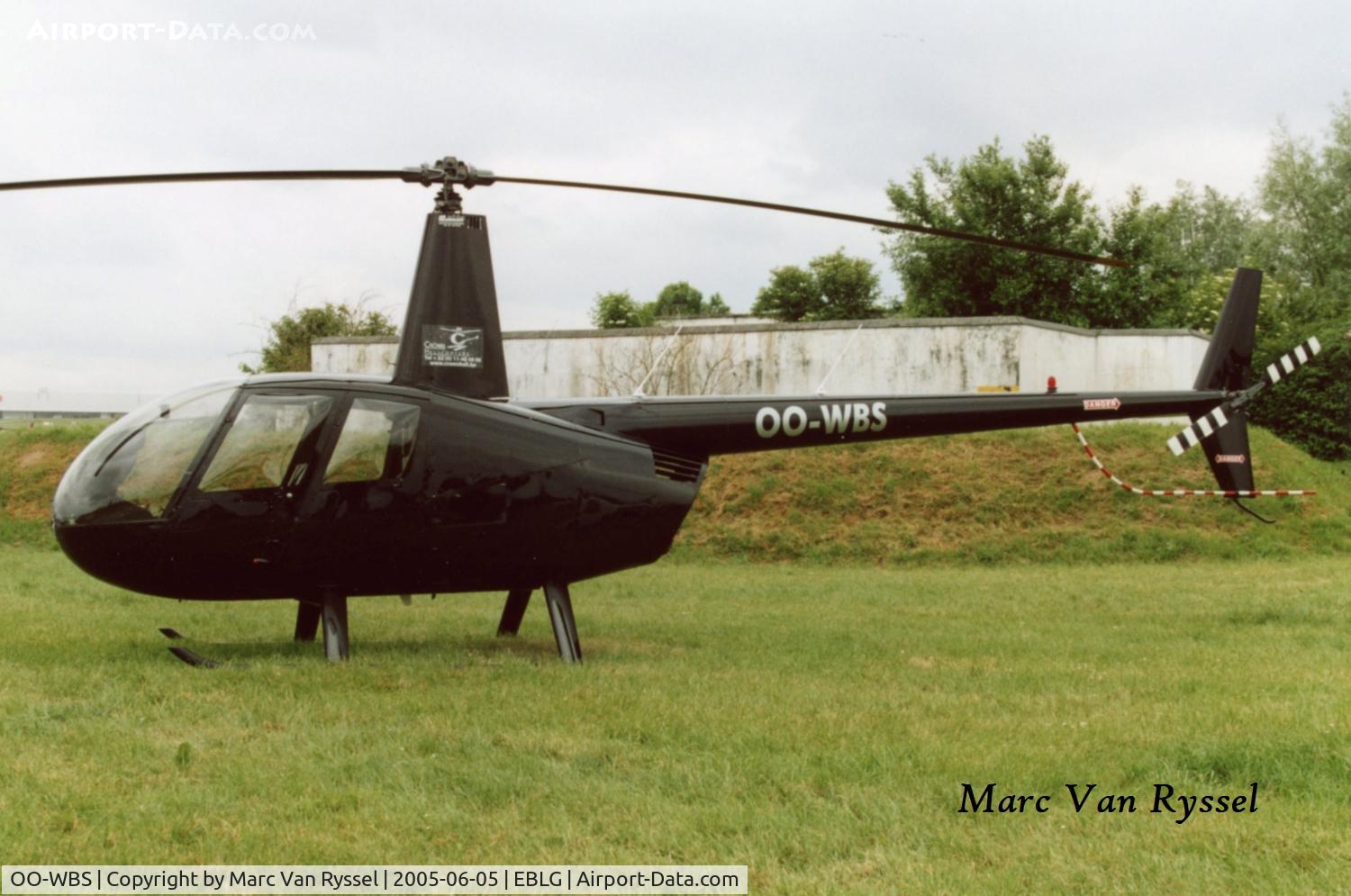 OO-WBS, 2004 Robinson R44 Raven II C/N 10429, At Heli-days Liège in 2005.