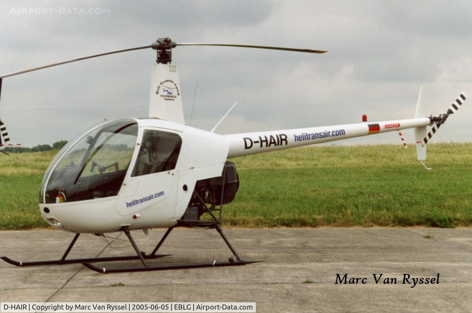 D-HAIR, Robinson R22 Beta II C/N 3359, Heli-days Liège 2005.