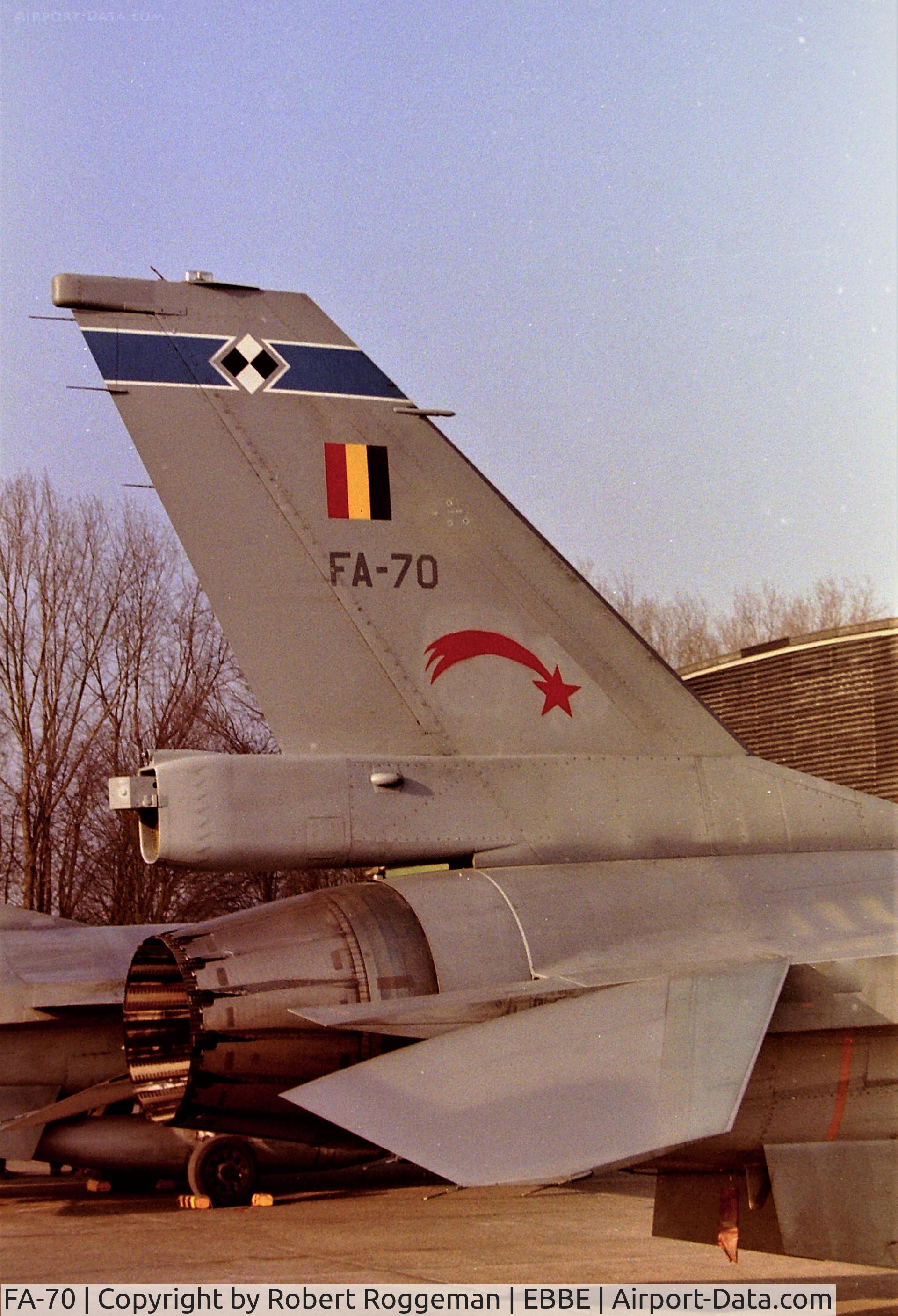 FA-70, SABCA F-16AM Fighting Falcon C/N 6H-70, 1996-02.SPOTTERSDAY.COMET.