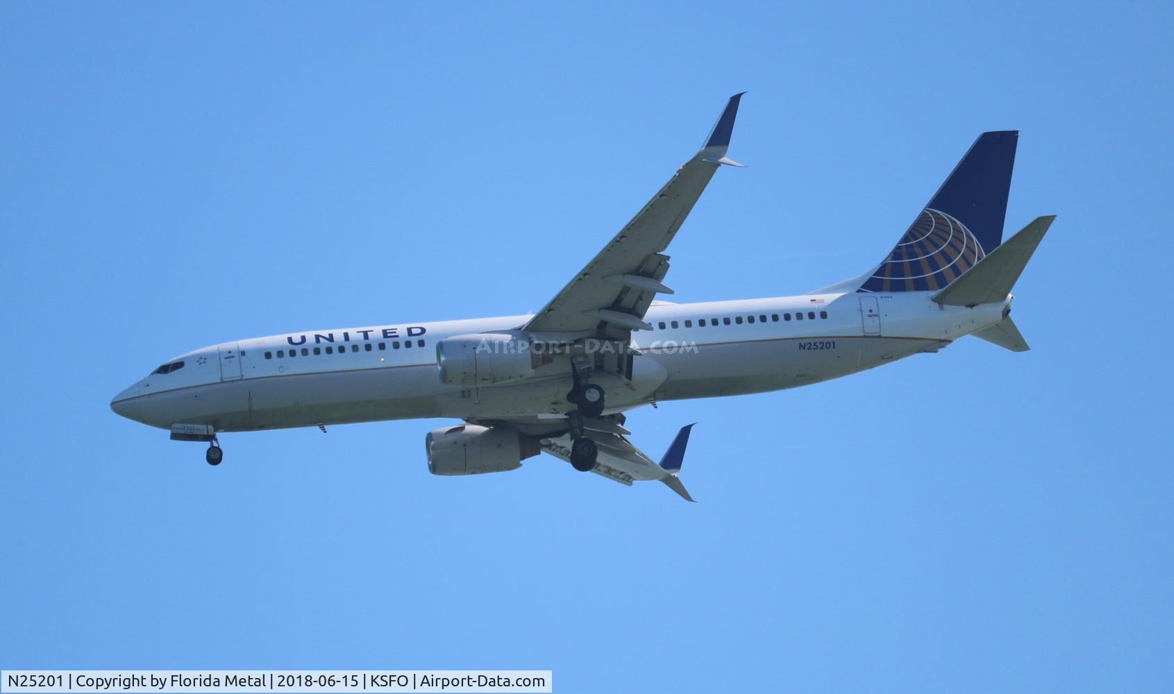 N25201, 1999 Boeing 737-824 C/N 28958, SFO Spotting 2018