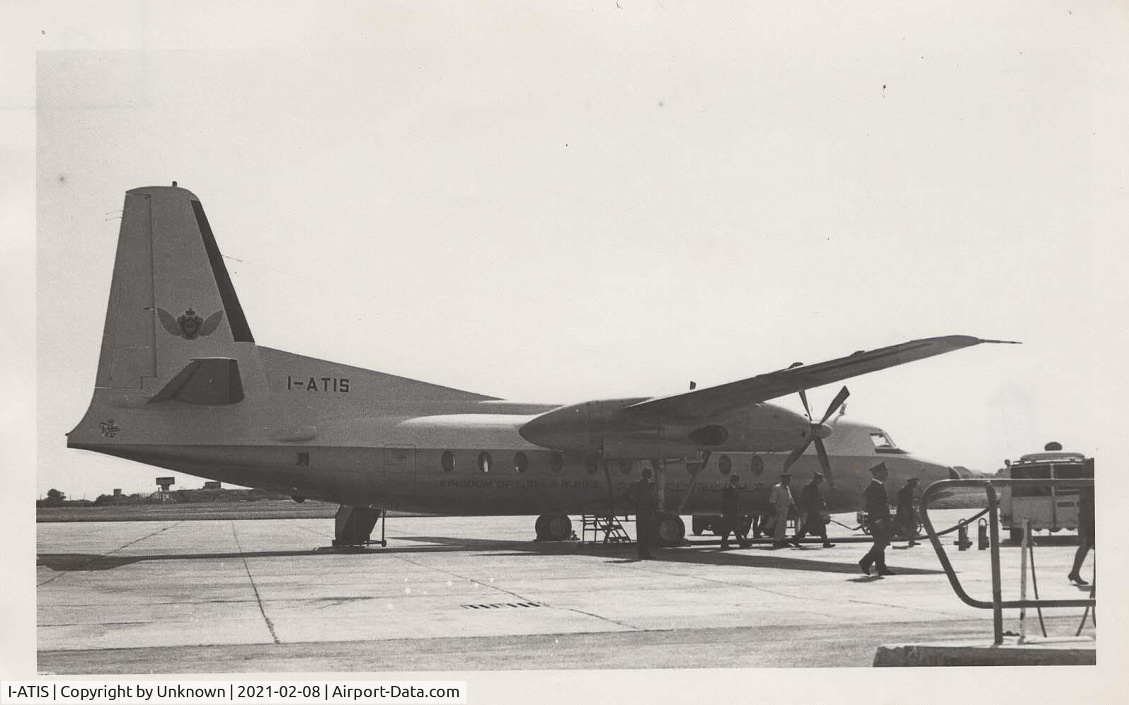 I-ATIS, 1964 Fokker F-27-200 Friendship C/N 10256, I-ATIS at Malta (?)  Possibly late 1960s