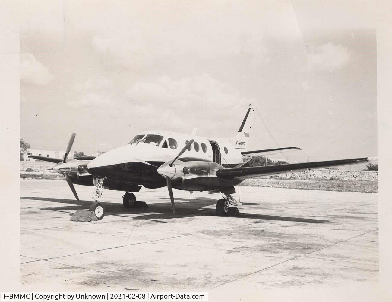 F-BMMC, Beech 65-A80 Queen Air C/N LD-161, Possibly Malta late 1960s