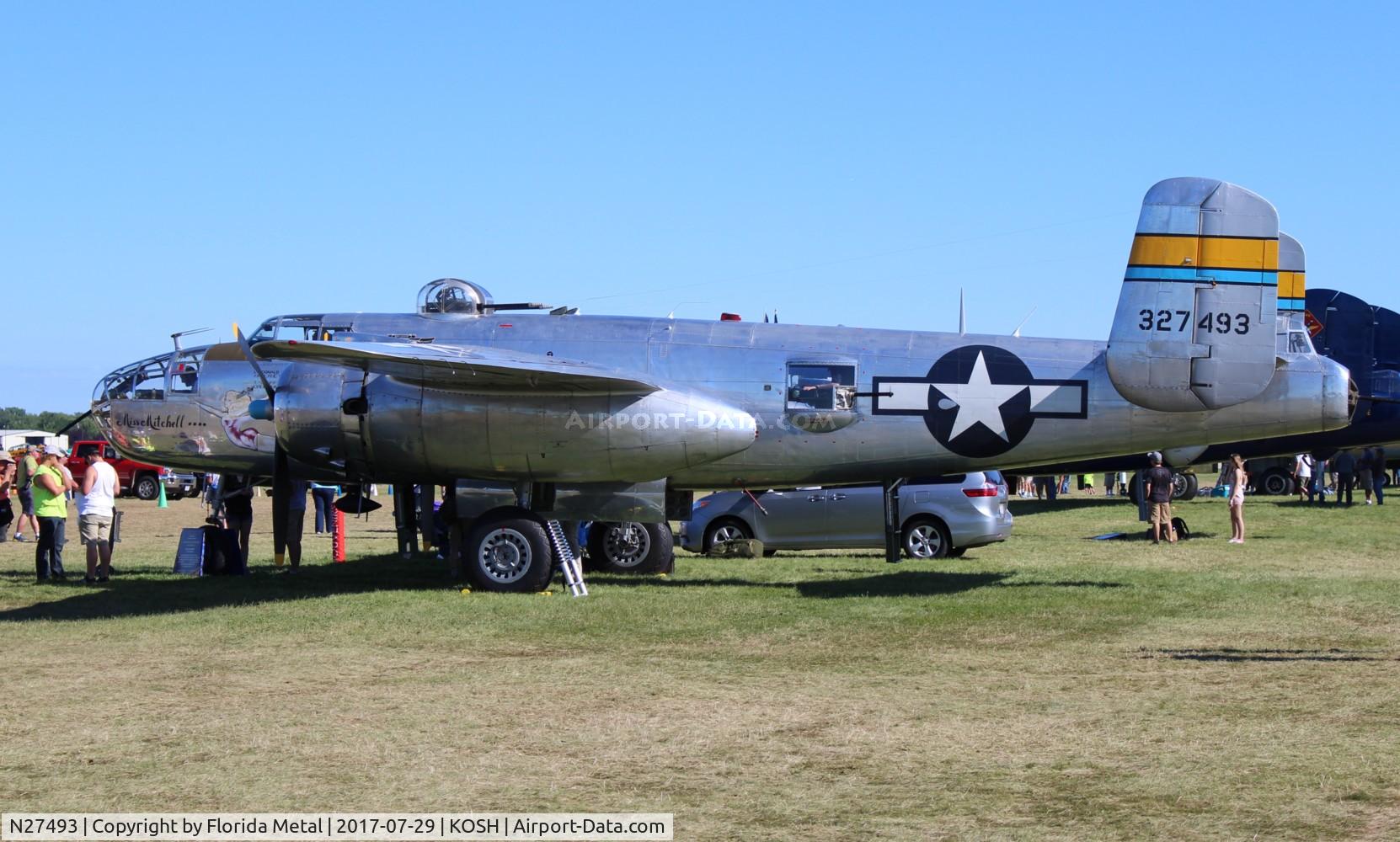 N27493, 1944 North American TB-25K Mitchell C/N 44-29869/108-33144, EAA OSH 2017