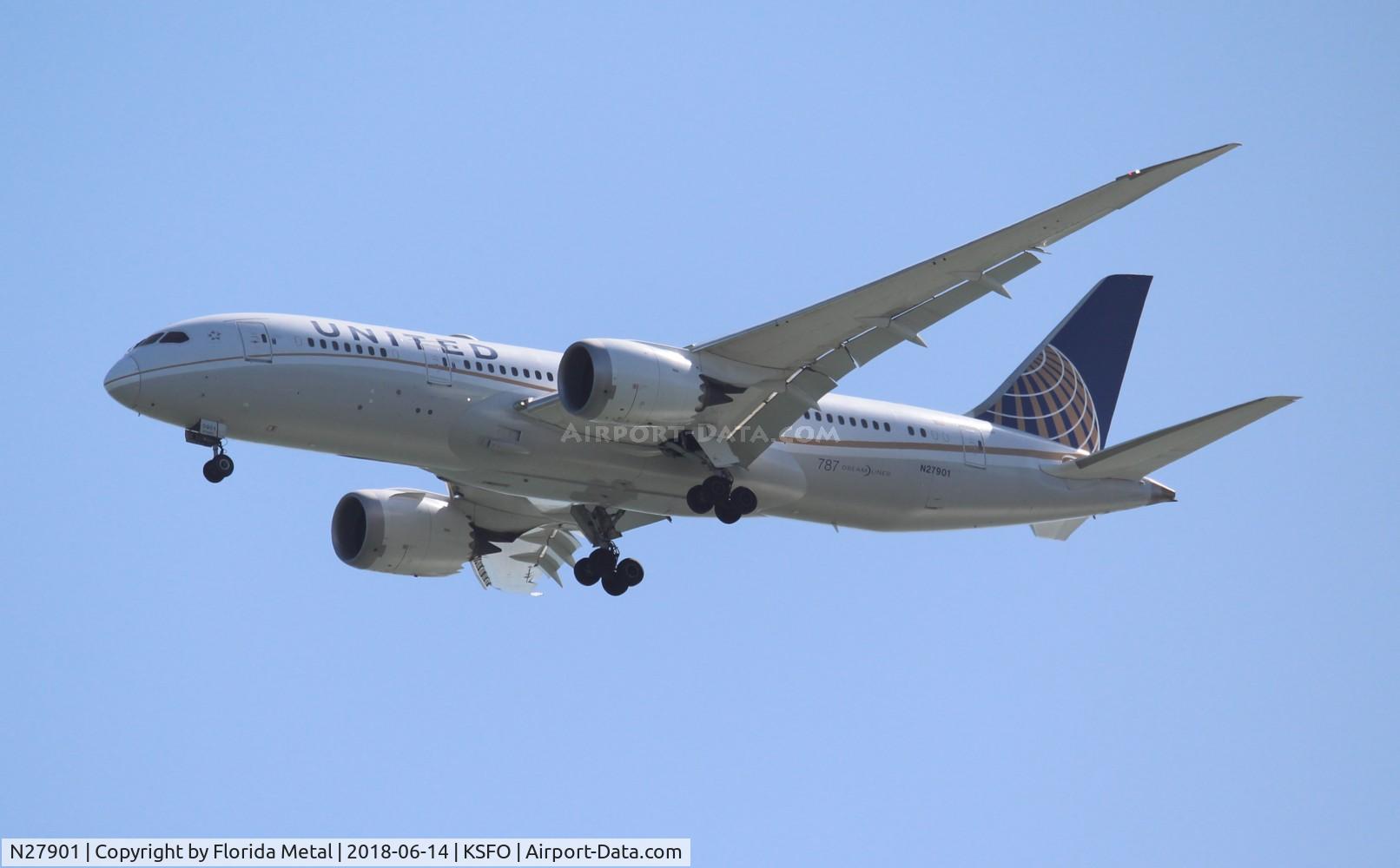N27901, 2012 Boeing 787-8 Dreamliner C/N 34821, SFO spotting 2018