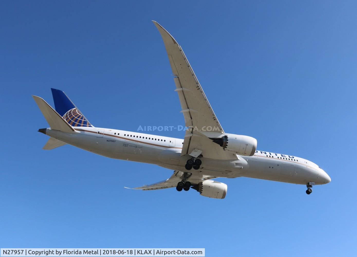 N27957, 2015 Boeing 787-9 Dreamliner C/N 36409, LAX Spotting 2018