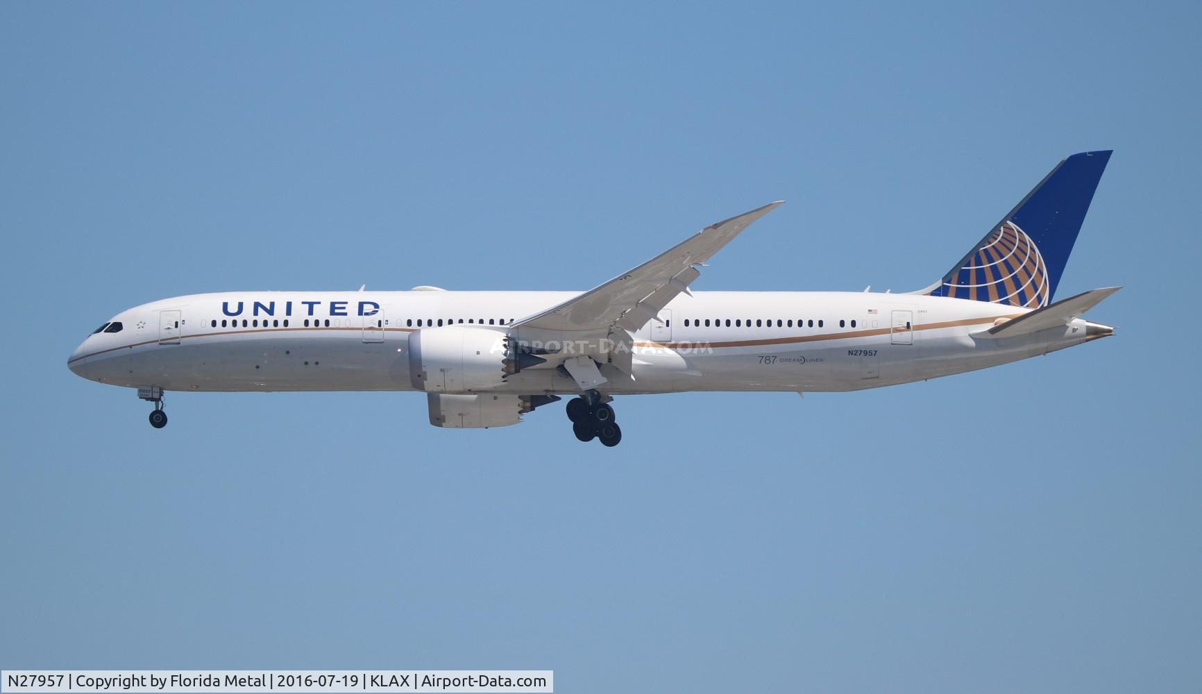 N27957, 2015 Boeing 787-9 Dreamliner C/N 36409, LAX spotting 2016