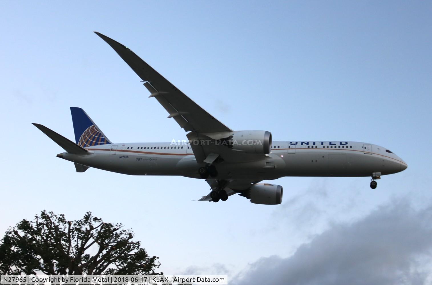 N27965, 2016 Boeing 787-9 Dreamliner C/N 37815, LAX spotting 2018