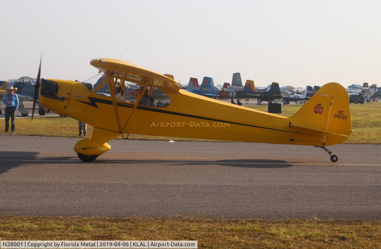 N28001, 1946 Piper J3C-65 Cub C/N 18874, SNF LAL 2019