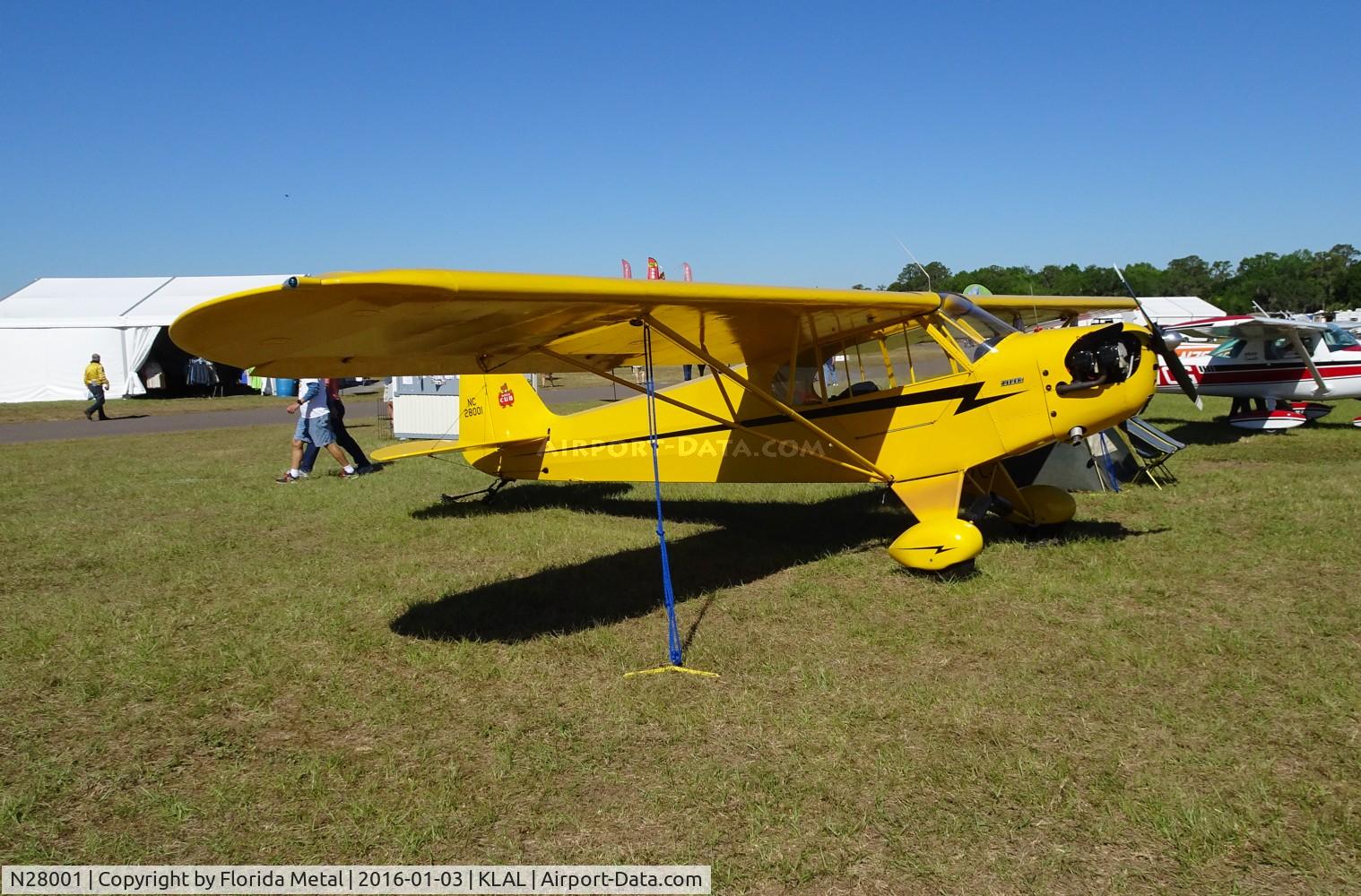N28001, 1946 Piper J3C-65 Cub C/N 18874, SNF LAL 2017